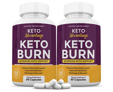 (2 Pack) Keto Advantage Keto Burn Pills 1275MG New & Improved Formula Contains Apple Justified Laboratories Au supplements