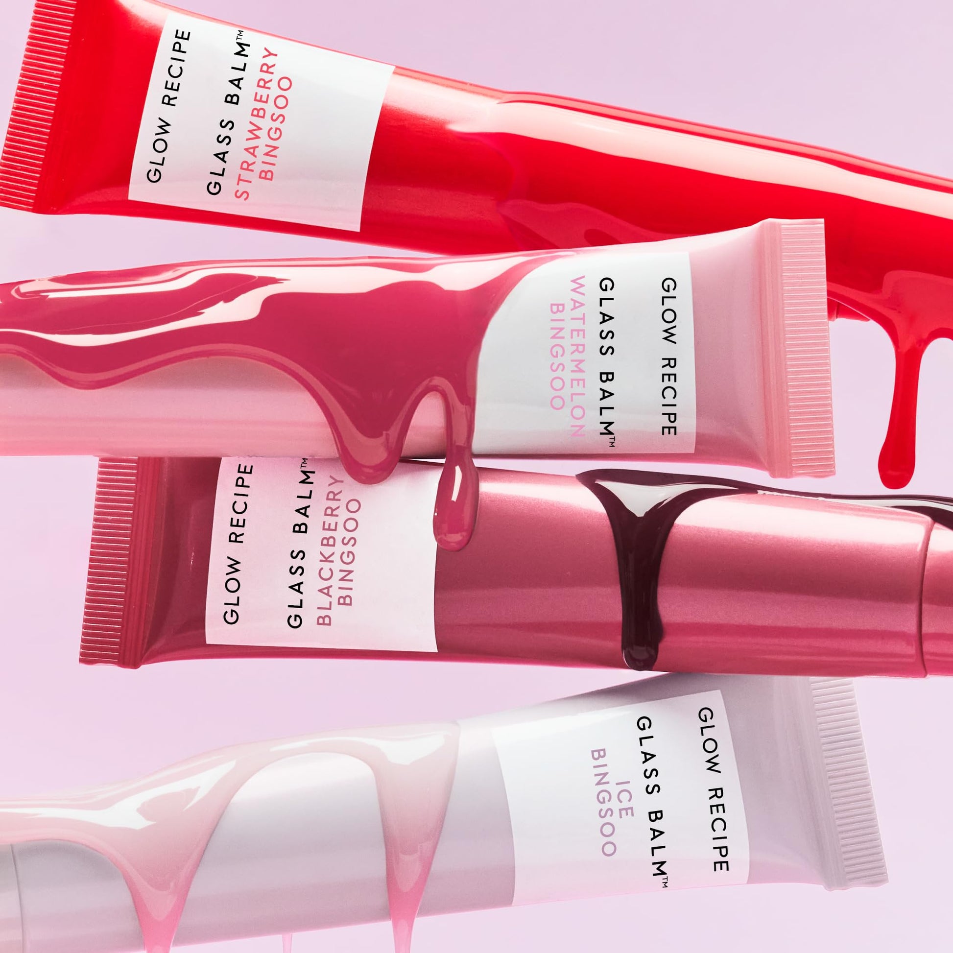 Glow Recipe Glass Balm Lip Treatment - 12Hr Hydrating Lip Balm & Moisturizer with Hyaluronic Acid to Smooth, Plump & Protect from Dryness - Sheer Soft Pink Tint, Watermelon Bingsoo (15 ml) Glow Recipe Au supplements