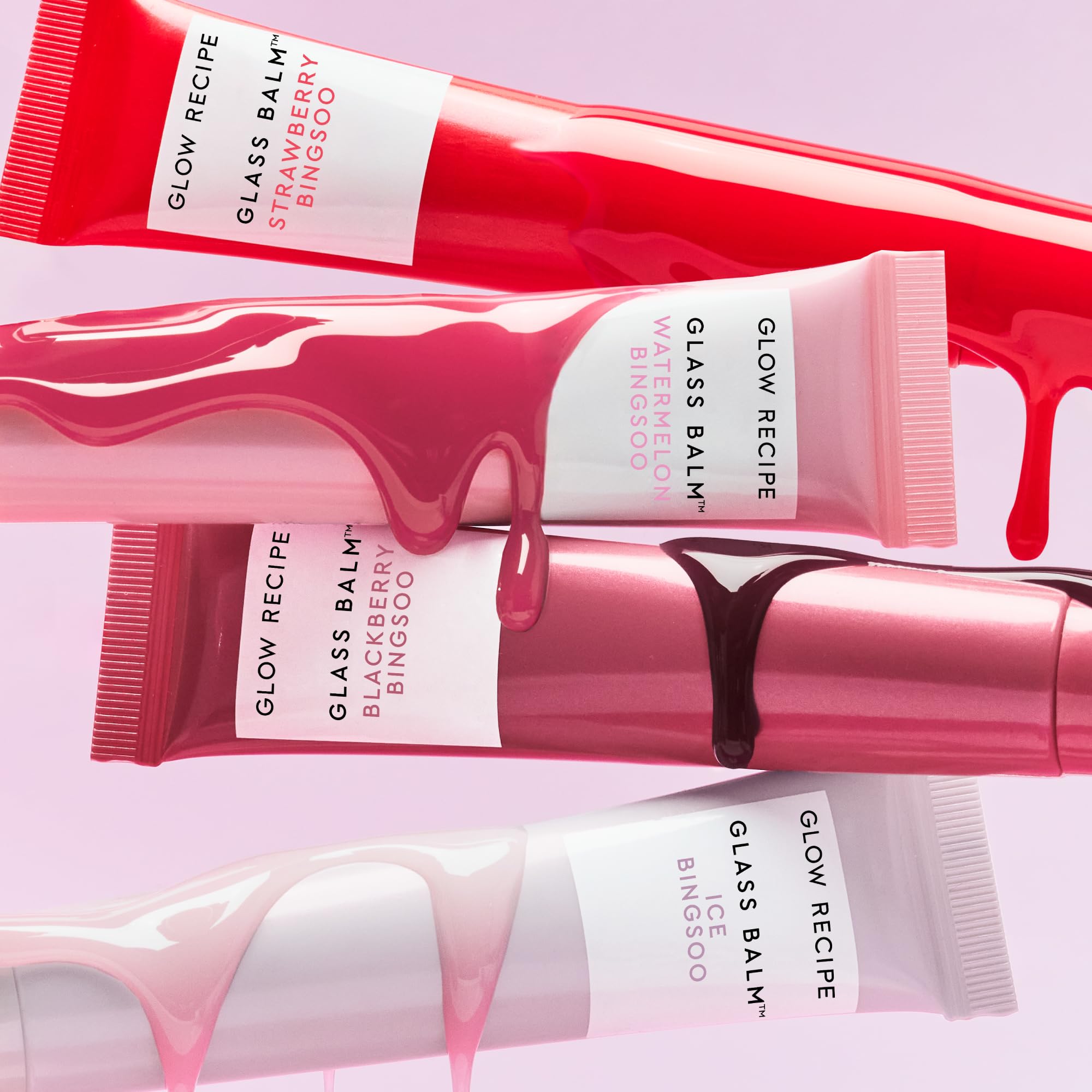 Glow Recipe Glass Balm Lip Treatment - 12Hr Hydrating Lip Balm & Moisturizer with Hyaluronic Acid to Smooth, Plump & Protect from Dryness - Sheer Soft Pink Tint, Watermelon Bingsoo (15 ml) Glow Recipe Au supplements