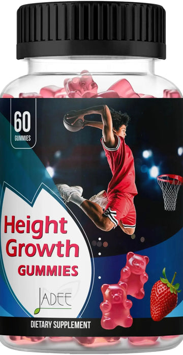 Jadee Height Growth Gummies for Teens & Kids Calcium 325mg, Teen Vitamins D3,K2,C, Magnesium, Ashwagandha, Zinc, L-Arginine Jadee Au supplements