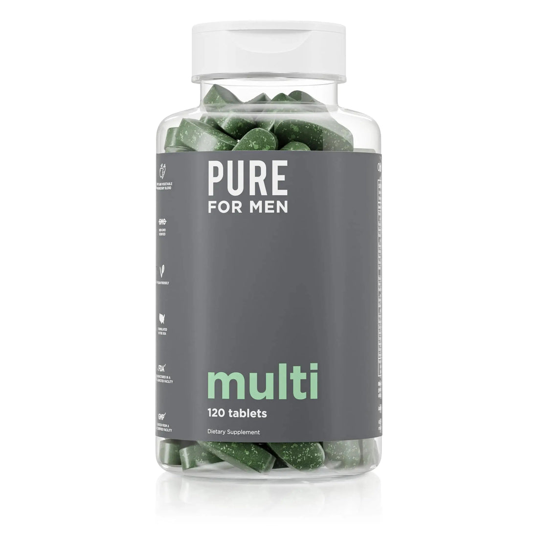 Pure for Men Multivitamin Supplement | Energy, Mood Support, Strong Bones, Antioxidants, Minerals | Vitamins A, B, C, D, Magnesium, Calcium | Pure for Men Au supplements