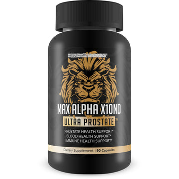 Max Alpha X10ND Ultra Prostate - T Prostate Support for Men - Promote Energy & Endurance - Blood Flow Support for Prostate Health with Vitamin D, Ginseng, Green Tea, & Zinc - Immune Support Benefits Happy Health Marketplace Au supplements