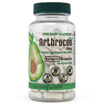 Arthrocen EVO ASU 300 mg Vegan Joint Comfort & Mobility Support Supplement – Clinically Evaluated, Made in USA Plant-Based Formula, Glucosamine Alternative, 60 Capsules (2 Months) Arthrocen Au supplements