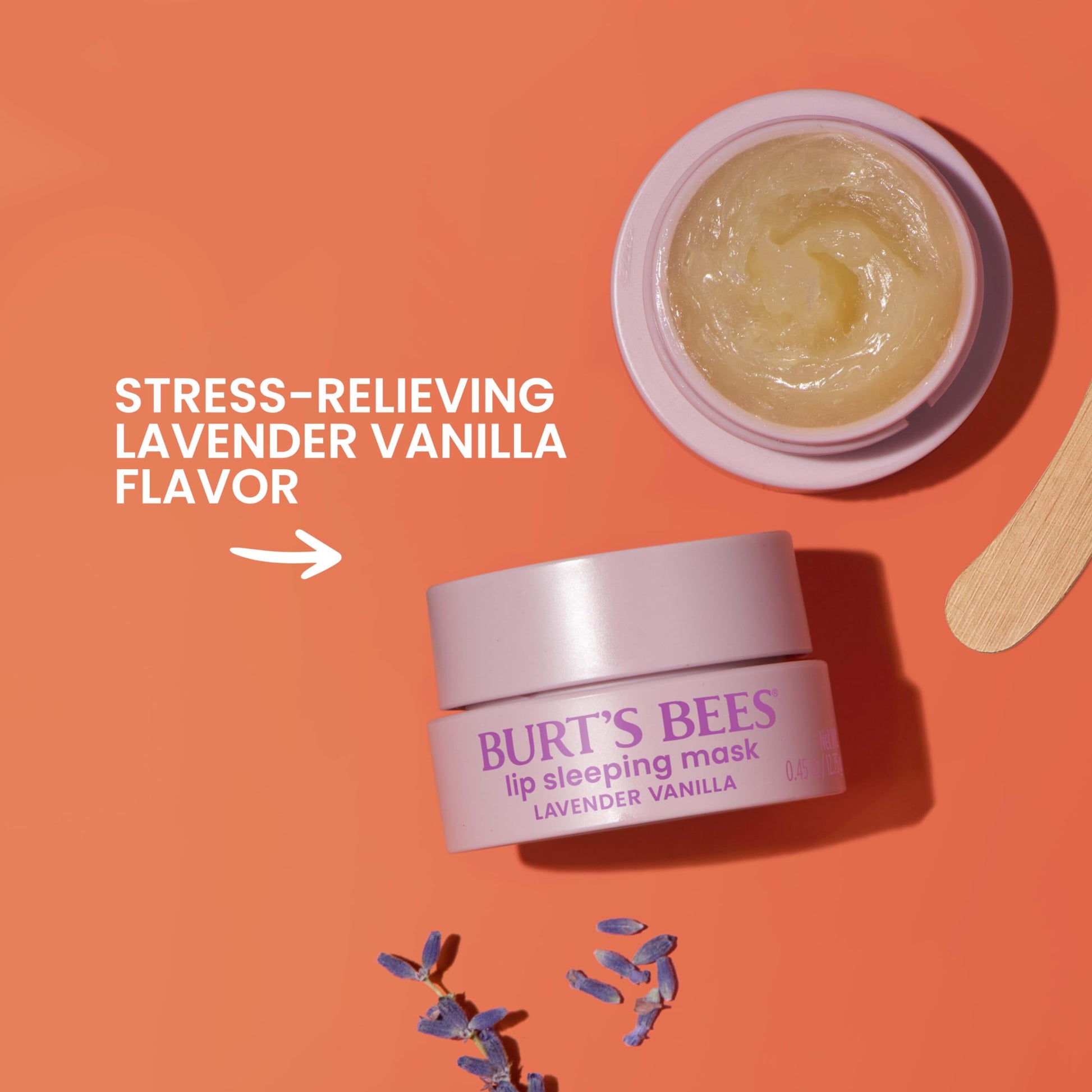 Burt’s Bees Lavender Vanilla Lip Sleeping Mask, With Hyaluronic Acid and Squalane Moisturizer To Instantly Hydrate Lips, Overnight Mask and Treatment, 0.45 oz. Burt's Bees Au supplements