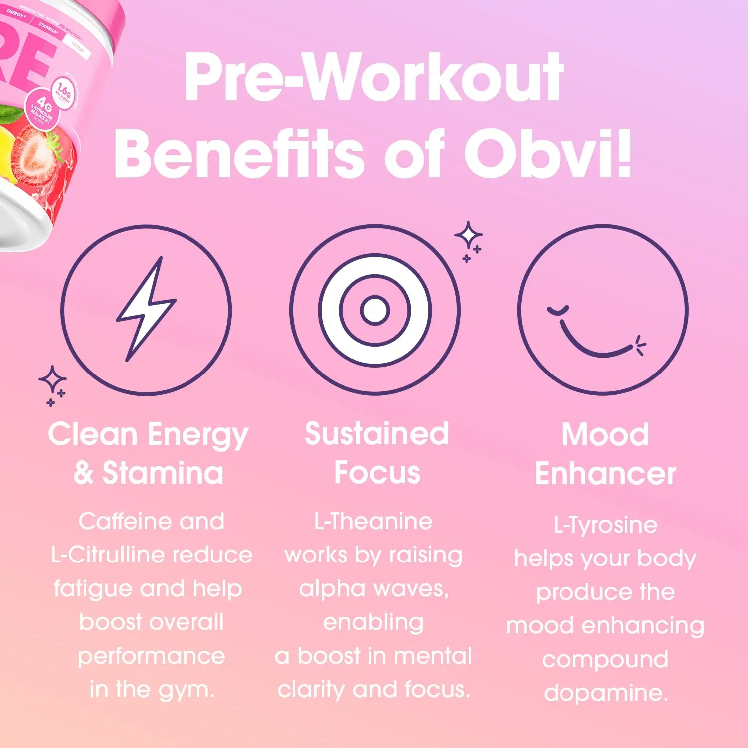 Obvi Pre Workout for Women, Preworkout, Designed for Energy, Stamina and Focus Obvi Au supplements