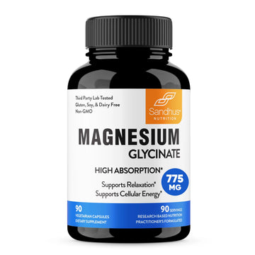 Sandhu's Superior Absorption Magnesium Glycinate 775mg|140mg Elemental Magnesium Sandhu's Au supplements