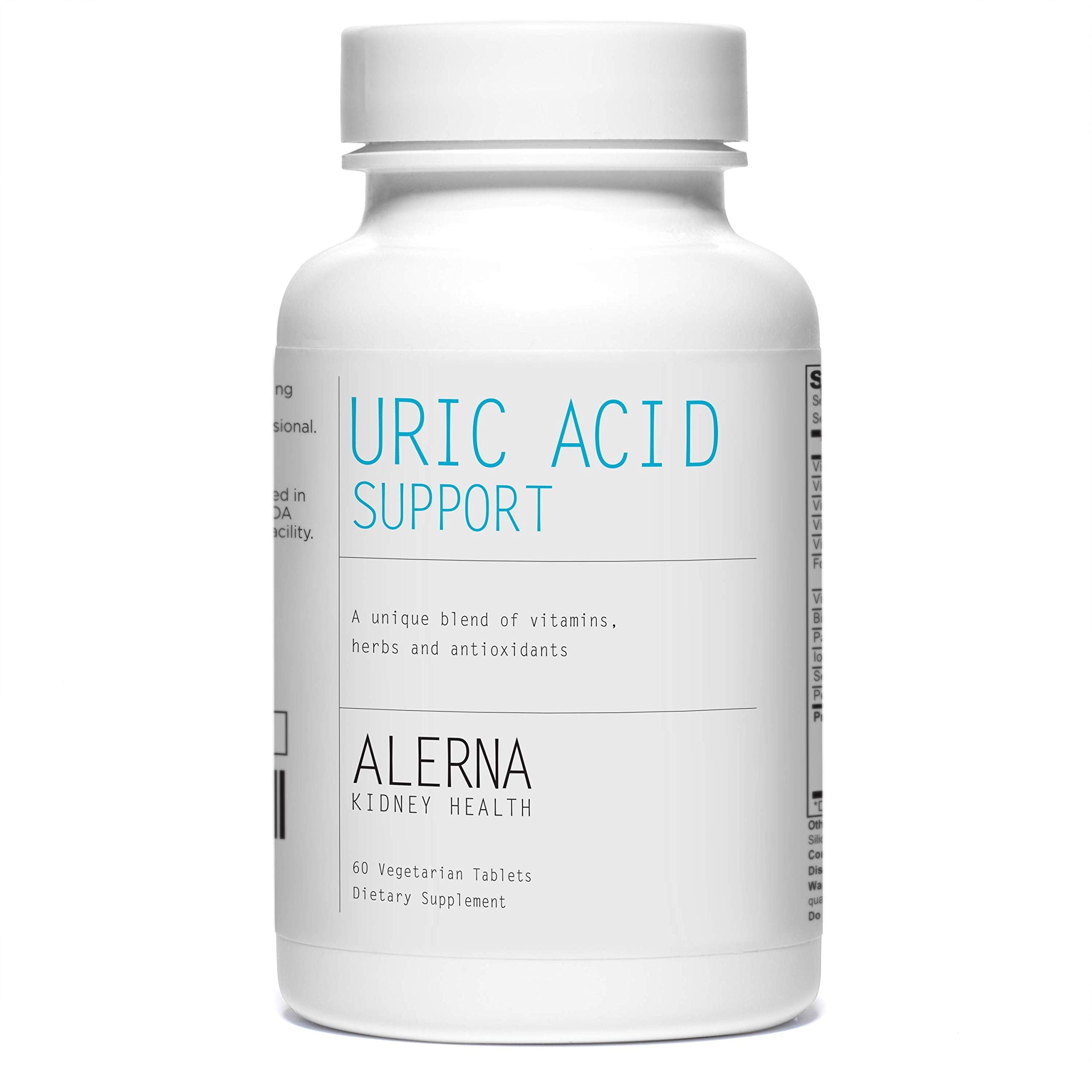 Alerna Kidney Health Uric Acid Support Supplement – Tart Cherry, Celery Seed, Turmeric, Quercetin – 60 Vegetarian Tablets (Pack of 3) Alerna Kidney Health Au supplements