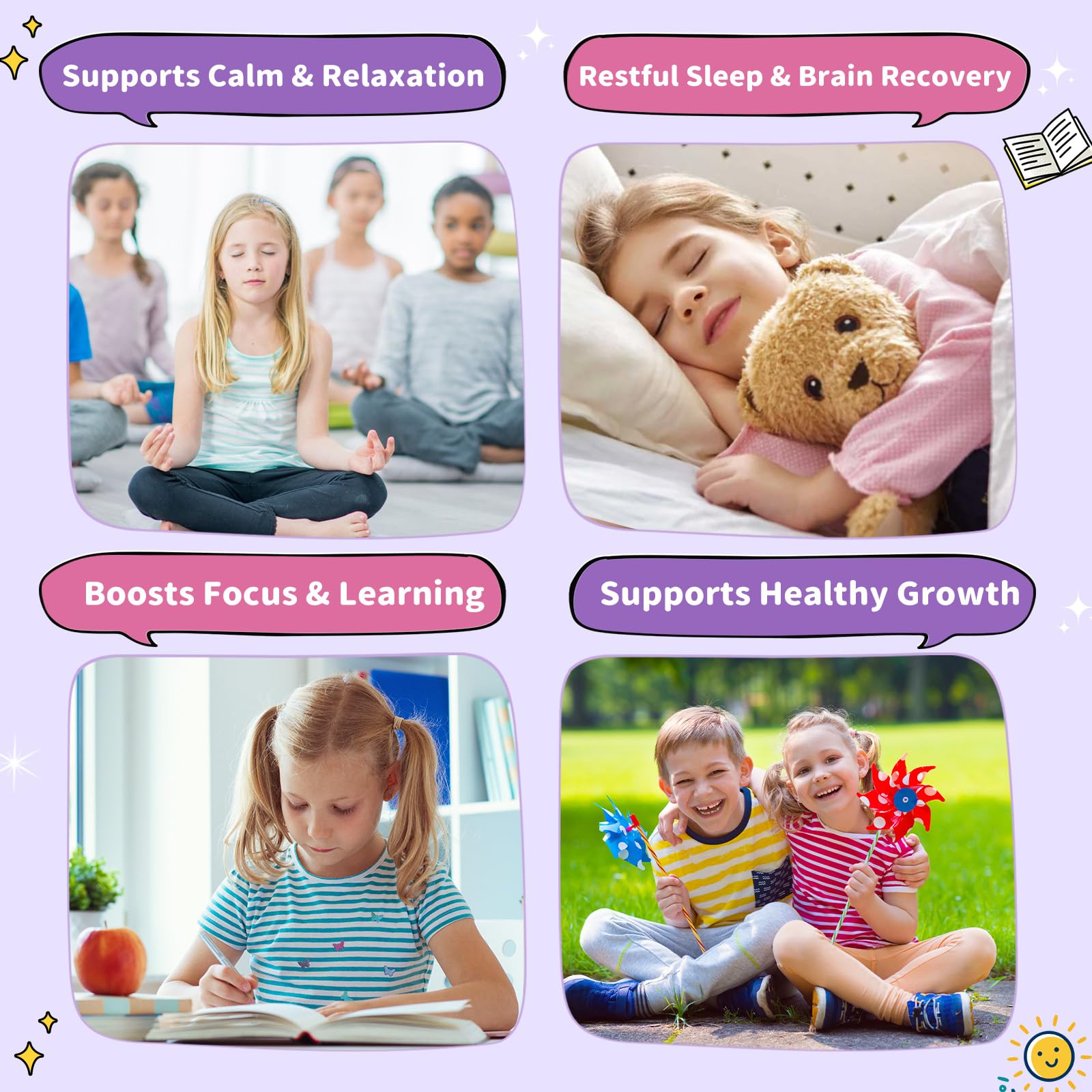 Magnesium Glycinate Liquid for Kids - Magnesium Bisglycinate Drops with L-Theanine, Chamomile & Vitamin B6, B12, C, D3 for Sleep, Relaxation, Immune Support, Calm & Focus - 2 Fl Oz, Strawberry Flavor CFILIHTC Au supplements
