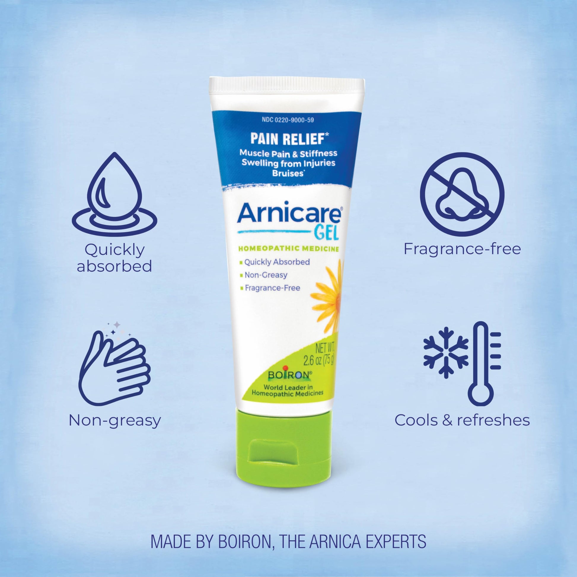 Boiron Arnicare Gel - Non-Greasy and Fragrance-Free - 2.6 oz Boiron Au supplements