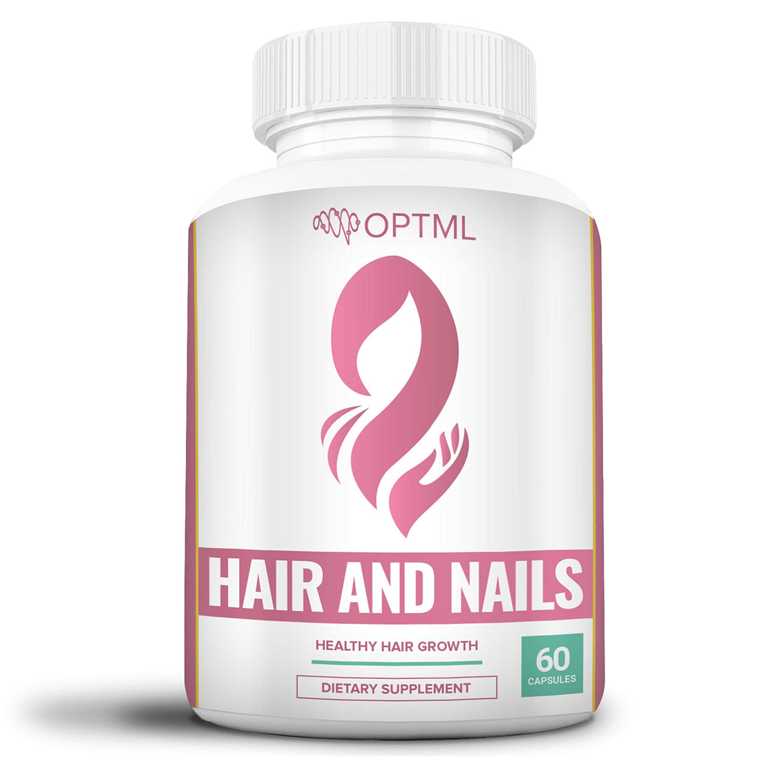 OPTML Hair and Nail Vitamins for Hair Growth and Thickness, Biotin-Infused Hair Pills, Hair Vitamins for Faster Hair Growth and Healthy Nails, for Women and Men, 60 Capsules OPTML Au supplements