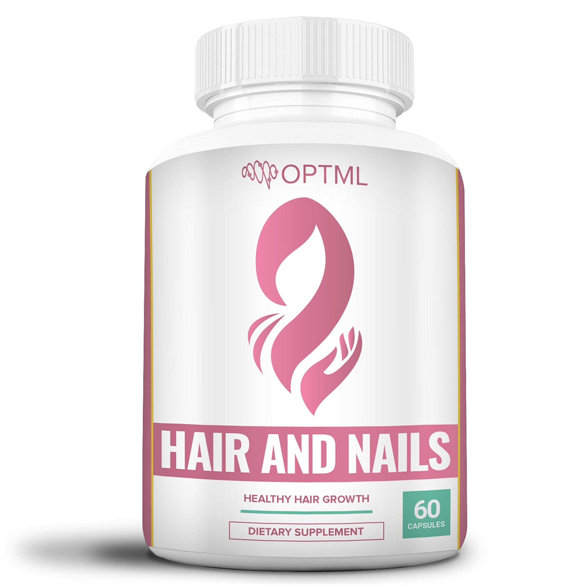 OPTML Hair and Nail Vitamins for Hair Growth and Thickness, Biotin-Infused Hair Pills, Hair Vitamins for Faster Hair Growth and Healthy Nails, for Women and Men, 60 Capsules OPTML Au supplements