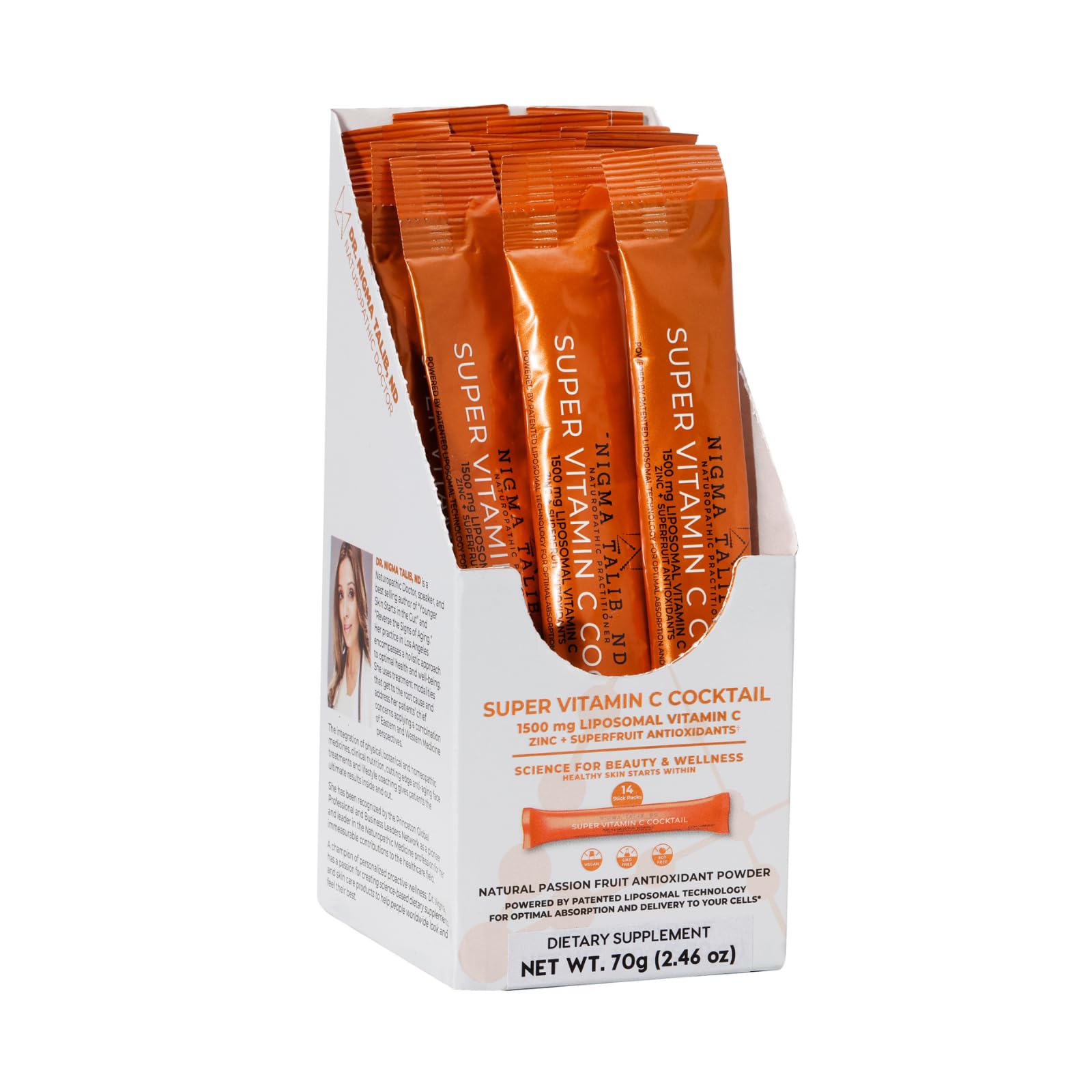 DR. NIGMA Super Vitamin C Cocktail Powder | Science-Based Beauty and Wellness | Powerful Combo of Vital Nutrients to Support Optimal Health and Vitality | 14 Servings | 2.46 oz DR. NIGMA Au supplements