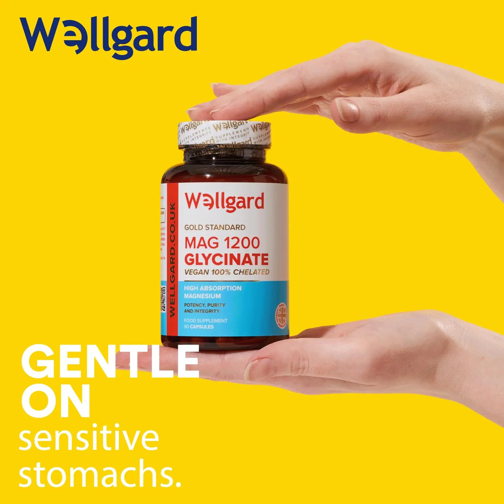 Wellgard Magnesium Glycinate, Mag 1200, High Strength Magnesium Bisglycinate Wellgard Au supplements