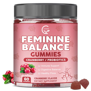 GORNVB Premium Feminine Balance Gummies for Women, Support pH Balance & Vaginal Probiotics Health Gummies with Cranberry Pineapple Powder, D-Mannose, Sugar Free, Gluten Free, Vegan GORNVB Au supplements