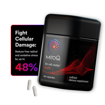 MitoQ Pure Advanced Mitochondria Supplement Superior Bioavailability to CoQ10 | Reduces Free Radical Damage for Healthy Aging, Metabolism, Heart Health, Energy, Strength & Mobility MitoQ Au supplements