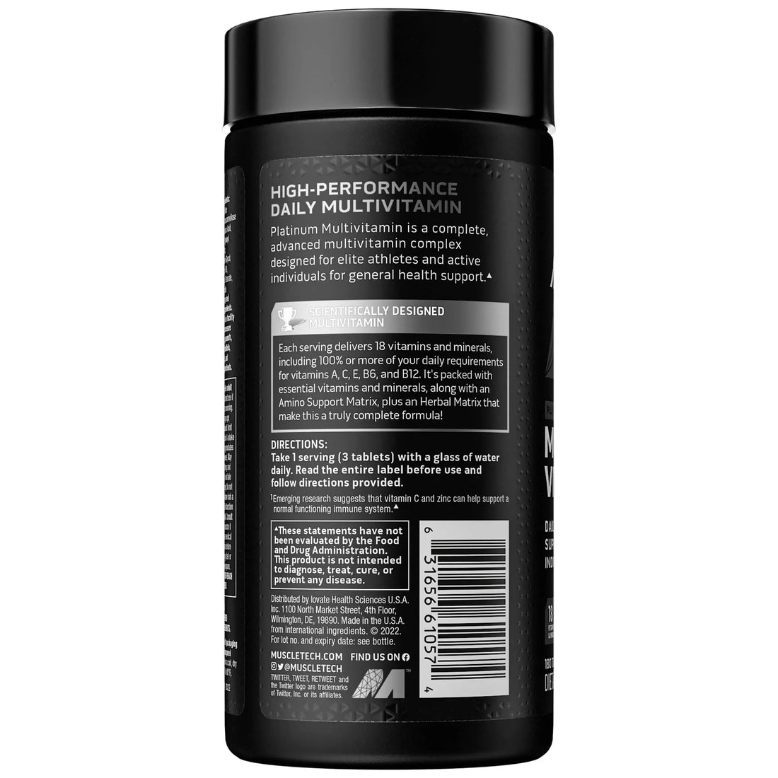 Muscletech Multivitamin for Men & Women Platinum Multivitamin | Vitamin C for Immune MuscleTech Au supplements