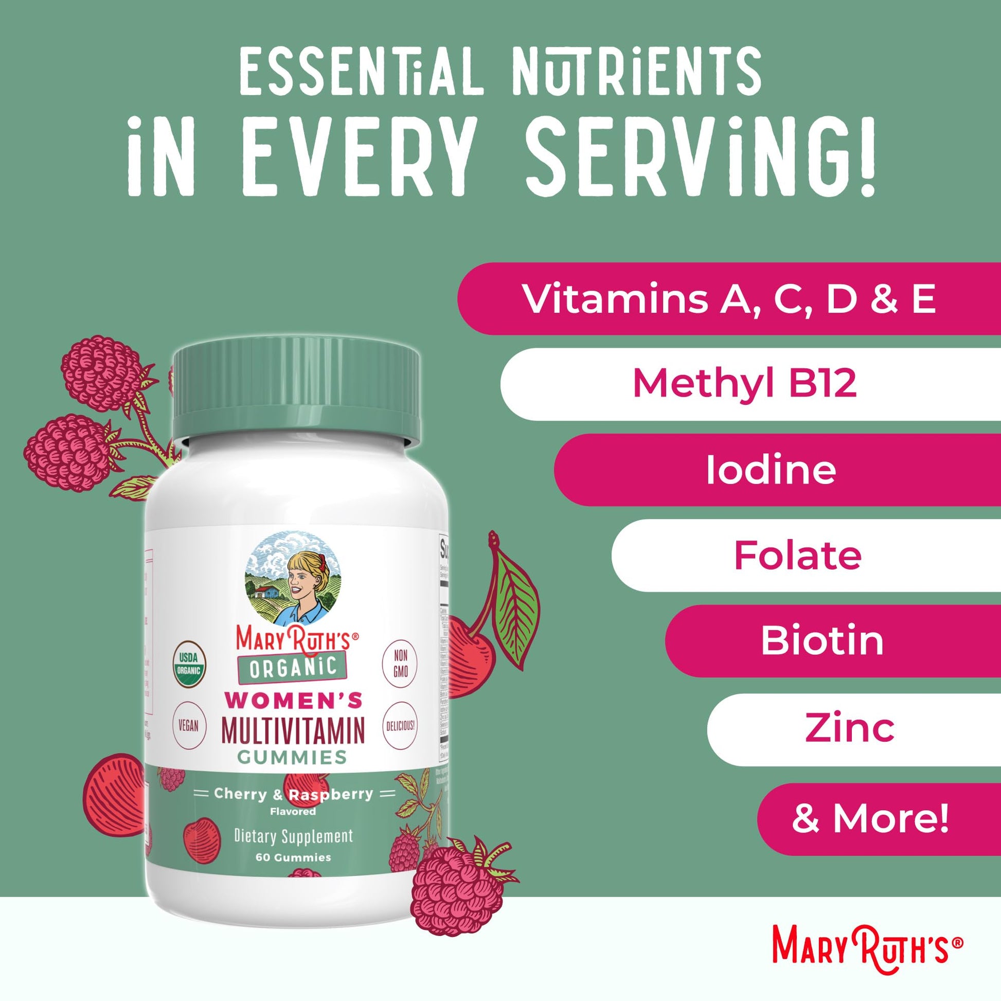 MaryRuth Organics Multivitamin for Women 14 | Women's Multivitamin Gummies for Immune Support| Skin Health | MaryRuth Organics Au supplements