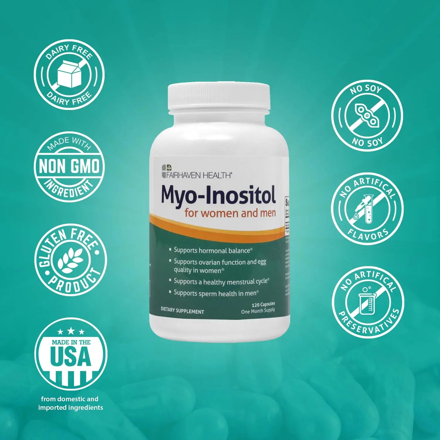Fairhaven Health Myo-Inositol Supplement 2000mg | Male and Female Fertility Supplement Fairhaven Health Au supplements