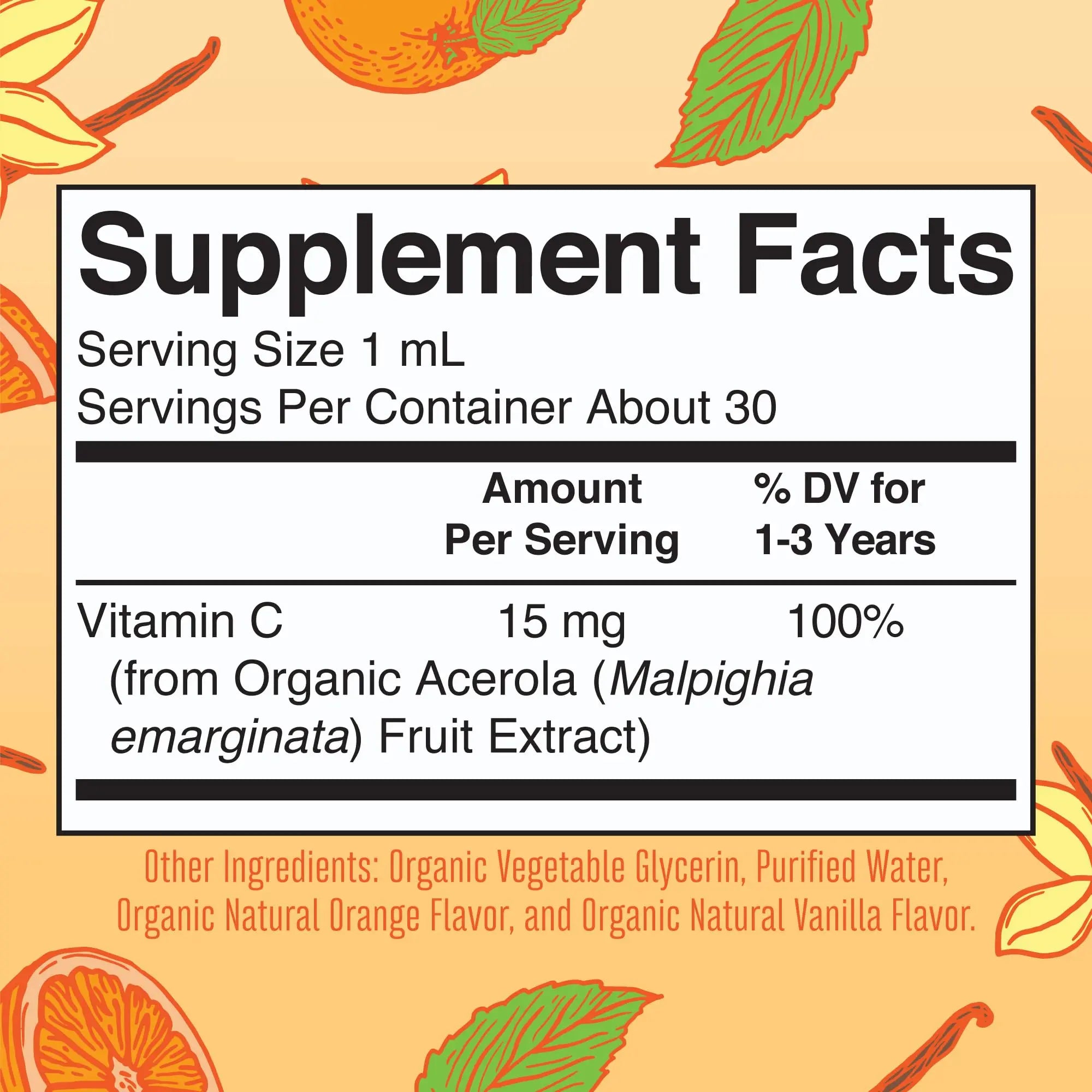 MARYRUTH'S Organic Toddler Vitamin C Drops for Immunity | Ages 1-3 Years | 15 mg Per Serving | Vitamin C for Immune Support & Overall Health | Vegan | Sugar Free MARYRUTH'S Au supplements