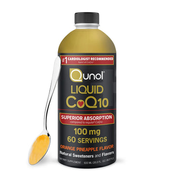 Qunol Liquid CoQ10 100mg, Superior Absorption Natural Supplement Form of Coenzyme Qunol Au supplements