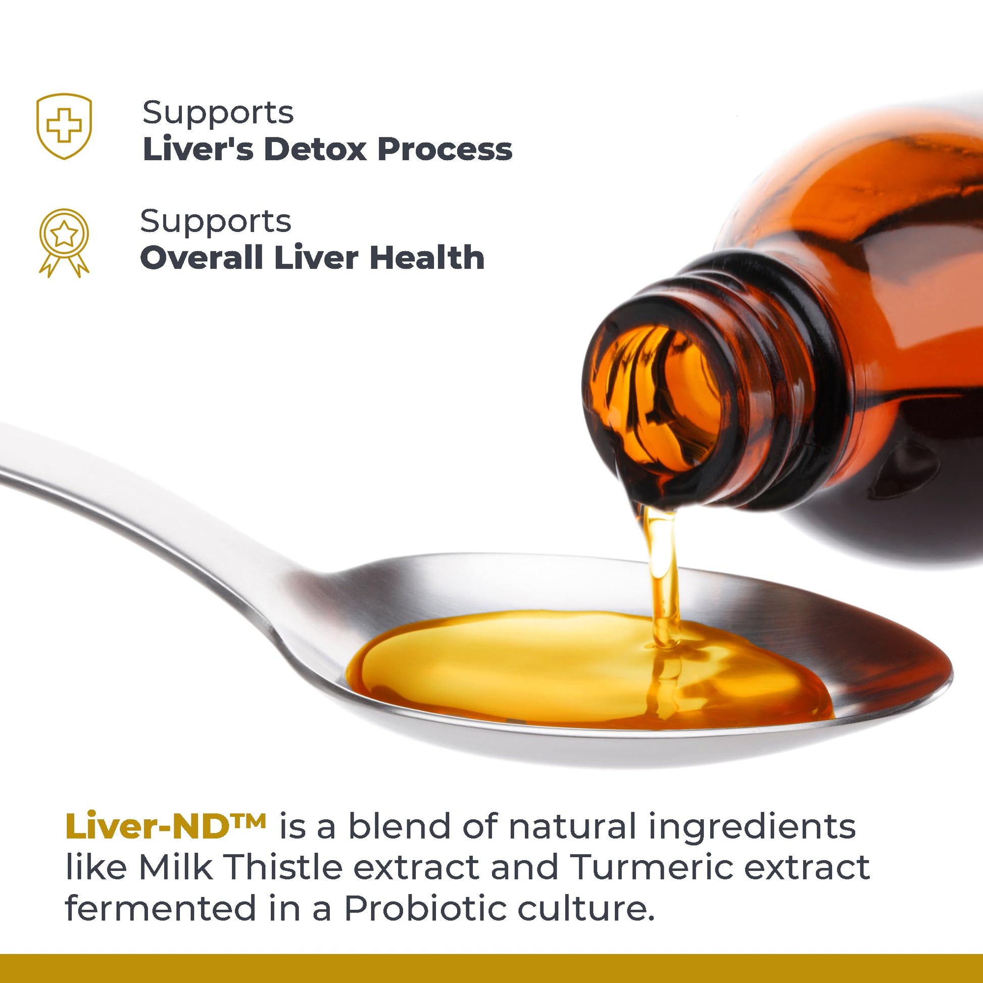 Premier Research Labs Liver-ND - Liver Cleanse, Milk Thistle Extract, Milk Thistle Liquid Drops, Tincture Supplement Fermented with Probiotics, with Antioxidants, Turmeric, 8 Fl Oz Bottle Premier Research Labs Au supplements