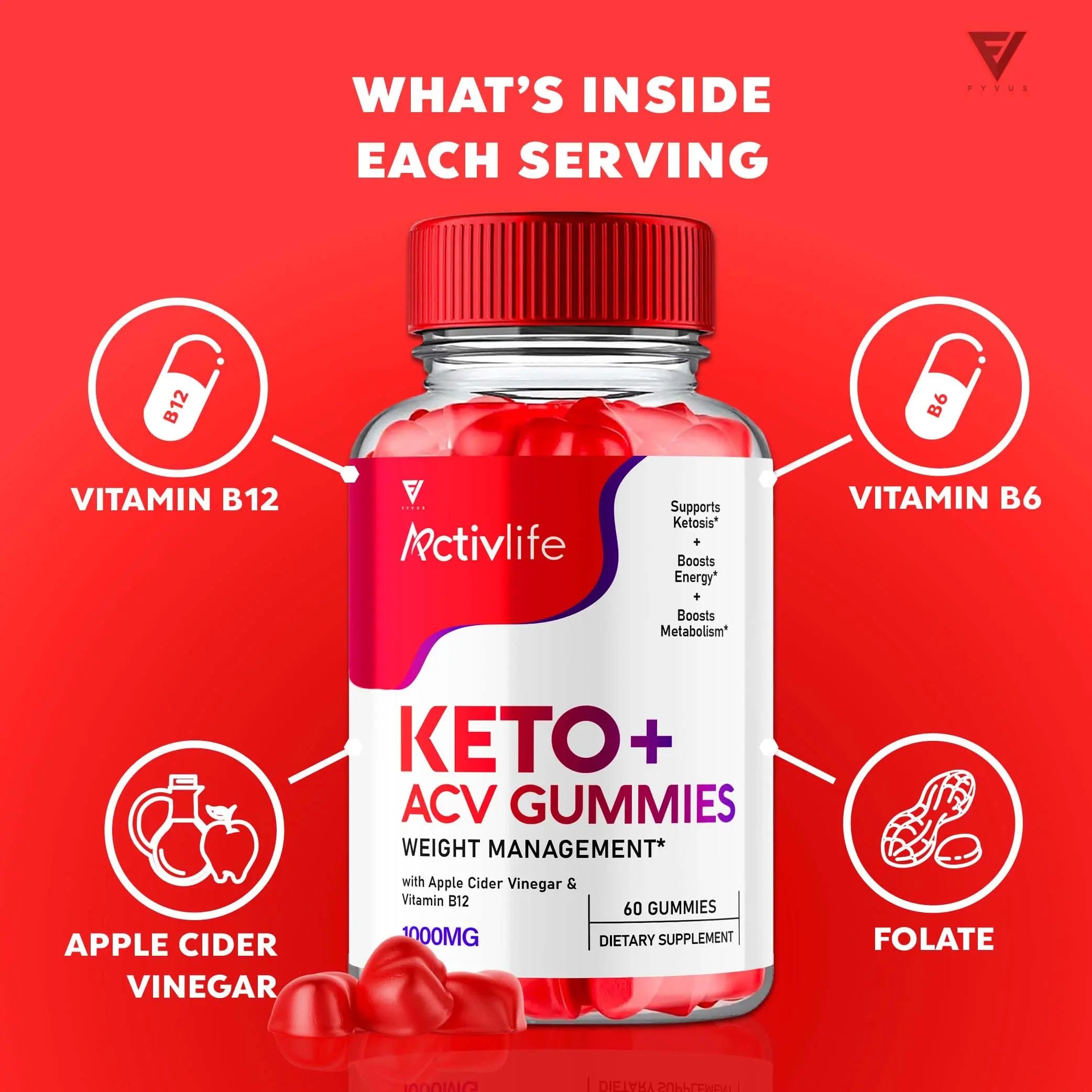 (2 Pack) Activlife Keto ACV Gummies Activelife Keto Advanced, Active Life Keto Fyvus Au supplements