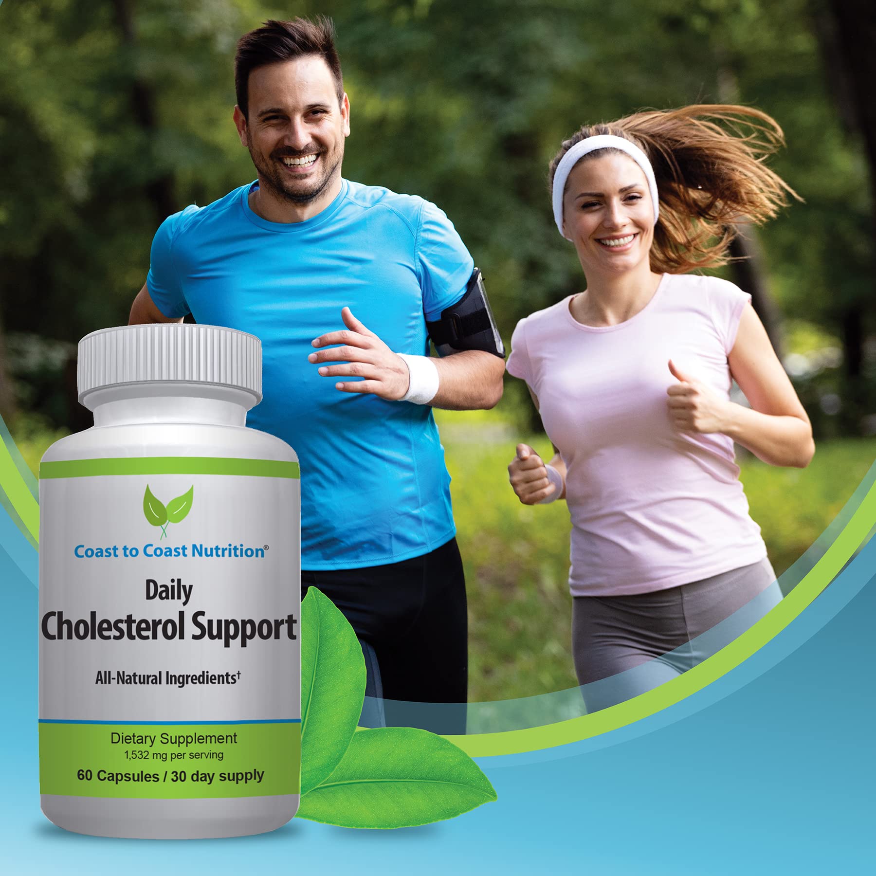Coast to Coast Nutrition Cholesterol Support Supplement - Support Cardiovascular & Artery Performance, Target Bad LDL Levels & Plaque Calcium Buld-Up - Promote Circulation & Blood Flow - 60 Capsules Coast to Coast Nutrition Au supplements