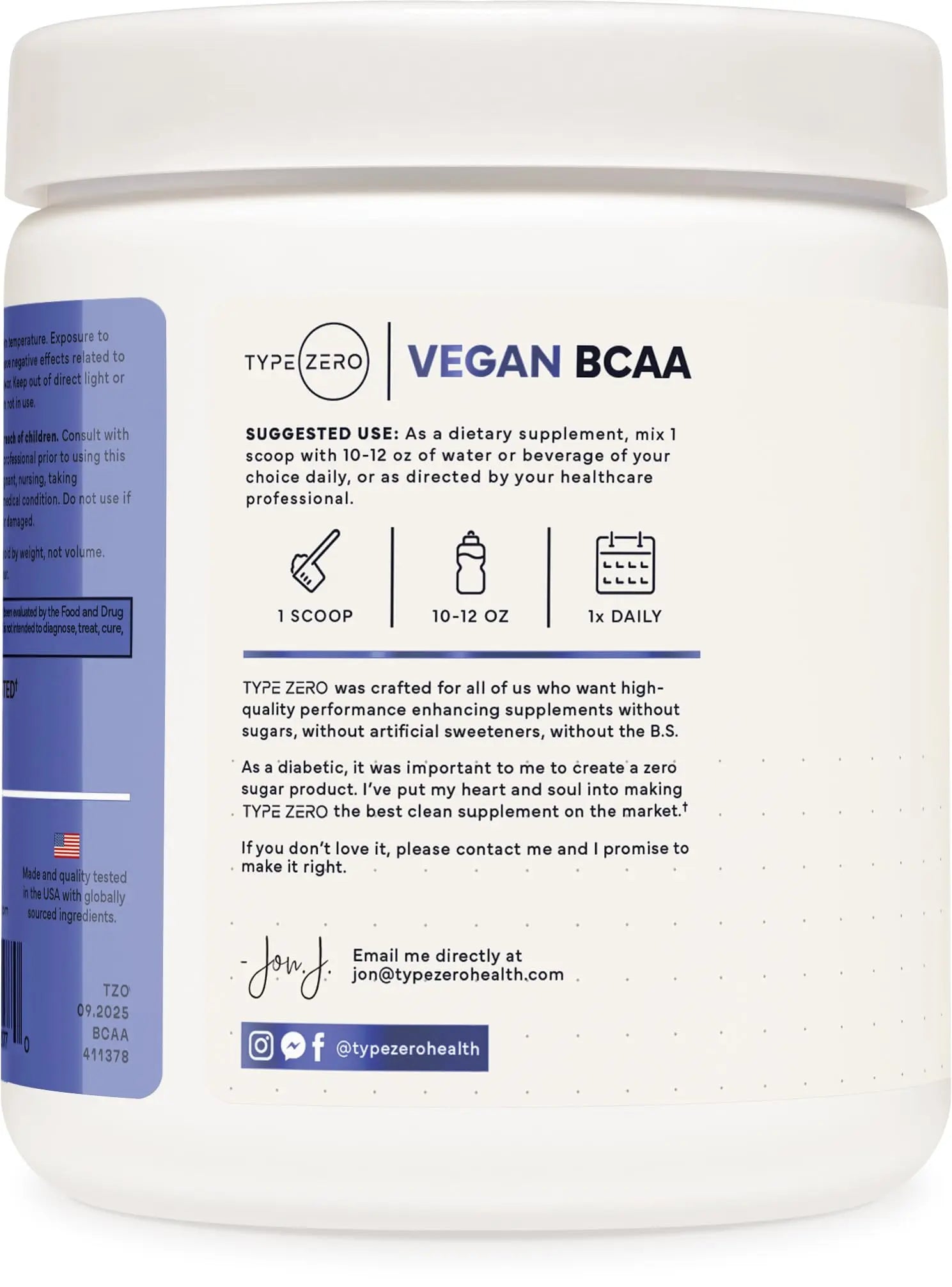 Type Zero Ultra Clean Vegan BCAA Powder + Electrolytes (Blue Raspberry | 6G) 2:1:1 Sugar-Free/No Sucralose BCAAs Amino Acids Supplement - BCAA Vegan Amino Acids After Workout Drink, 30 Servings Type Zero Au supplements