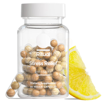 Ritual Stress Relief Supplement Shoden® Ashwagandha, Suntheanine® L-Theanine, and Saffron as affron®* BioSeries with 8-Hour Release to Support Natural Cortisol Response and Promote Calm, 30 Day Ritual Au supplements