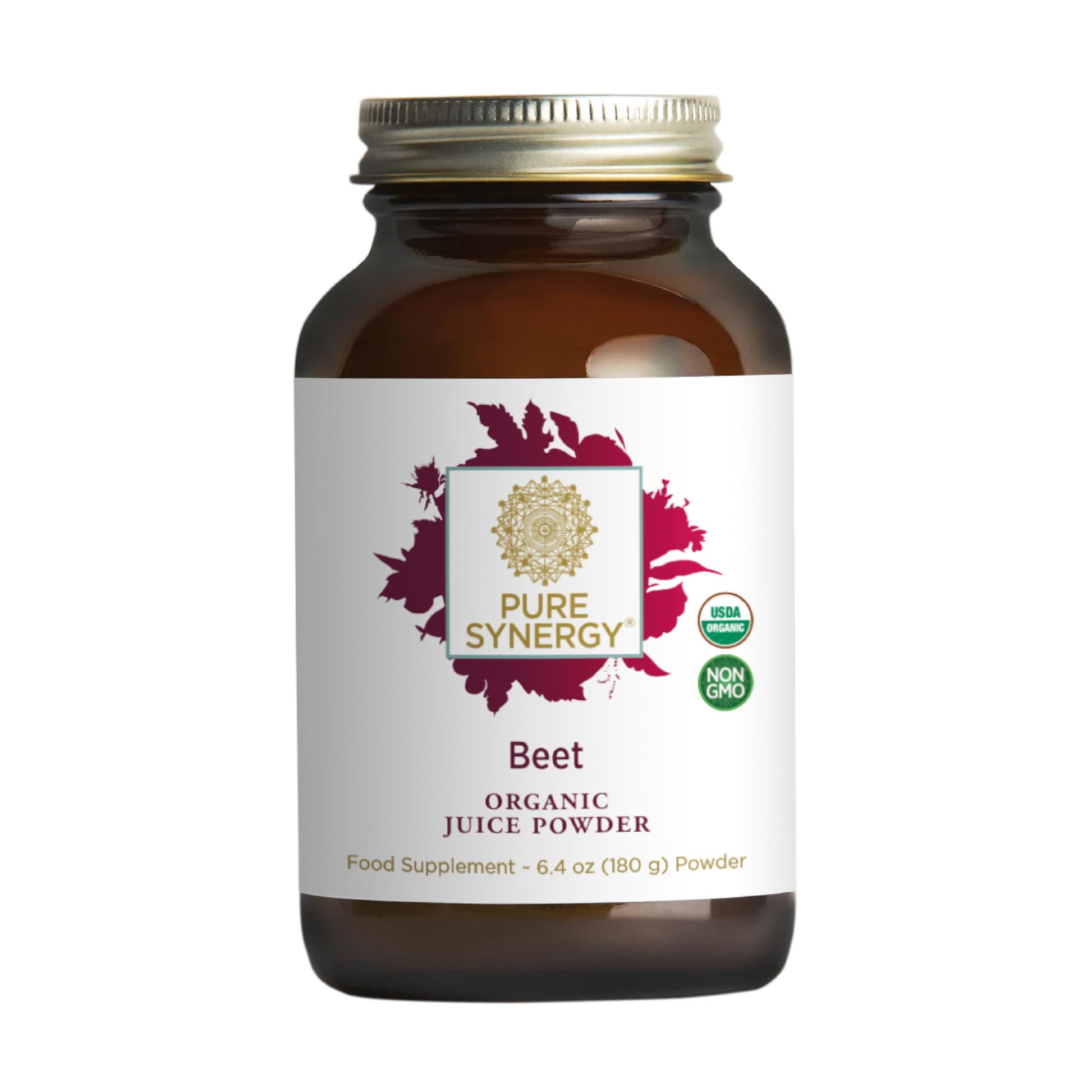PURE SYNERGY Organic Beet Juice Powder | Pre-Workout Supplement | Organic Beet Root Juice Powder | for Healthy Circulation, Exercise, and Detoxification (6.4 oz.) PURE SYNERGY Au supplements