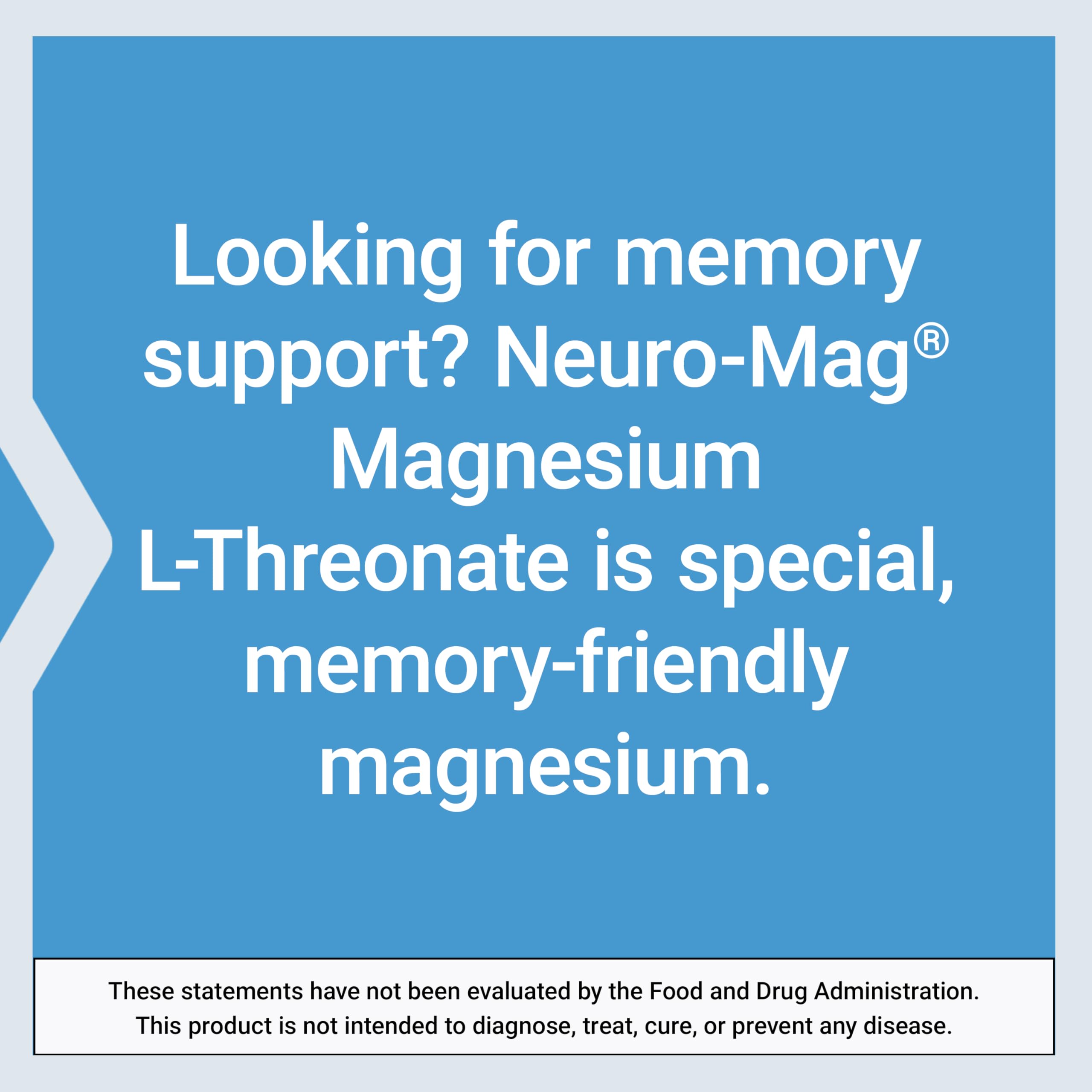 Life Extension Neuro-Mag Magnesium L-Threonate, Memory Health, Quick Thinking, Cognitive Health Support, Vegetarian, Non-GMO, 90 Vegetarian Capsules
