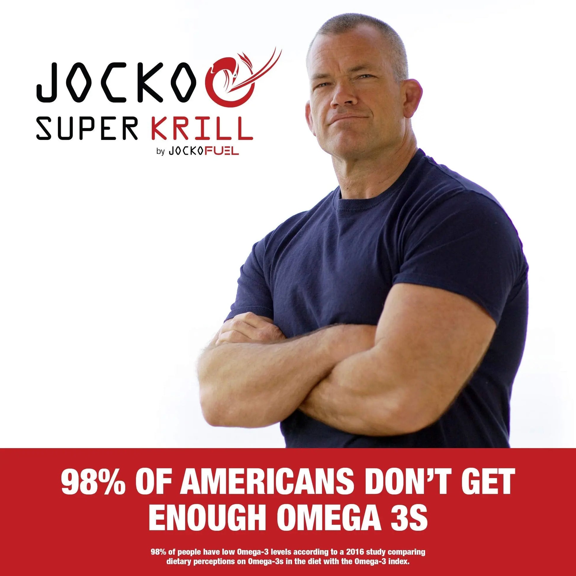 Jocko Fuel Antarctic Krill Oil Omega 3 Fatty Acid Supplements DHA & EPA - 1000mg Softgels - Supports Joints, Mobility Jocko Fuel Au supplements