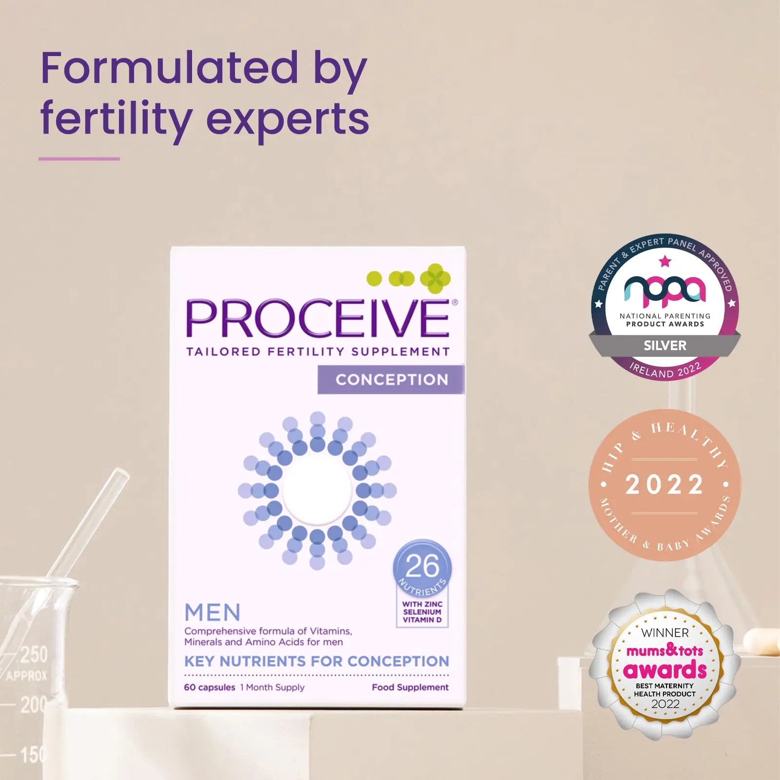 Proceive® Men Fertility Supplement for Conception - Vitamins & Minerals for Men Trying Proceive Au supplements