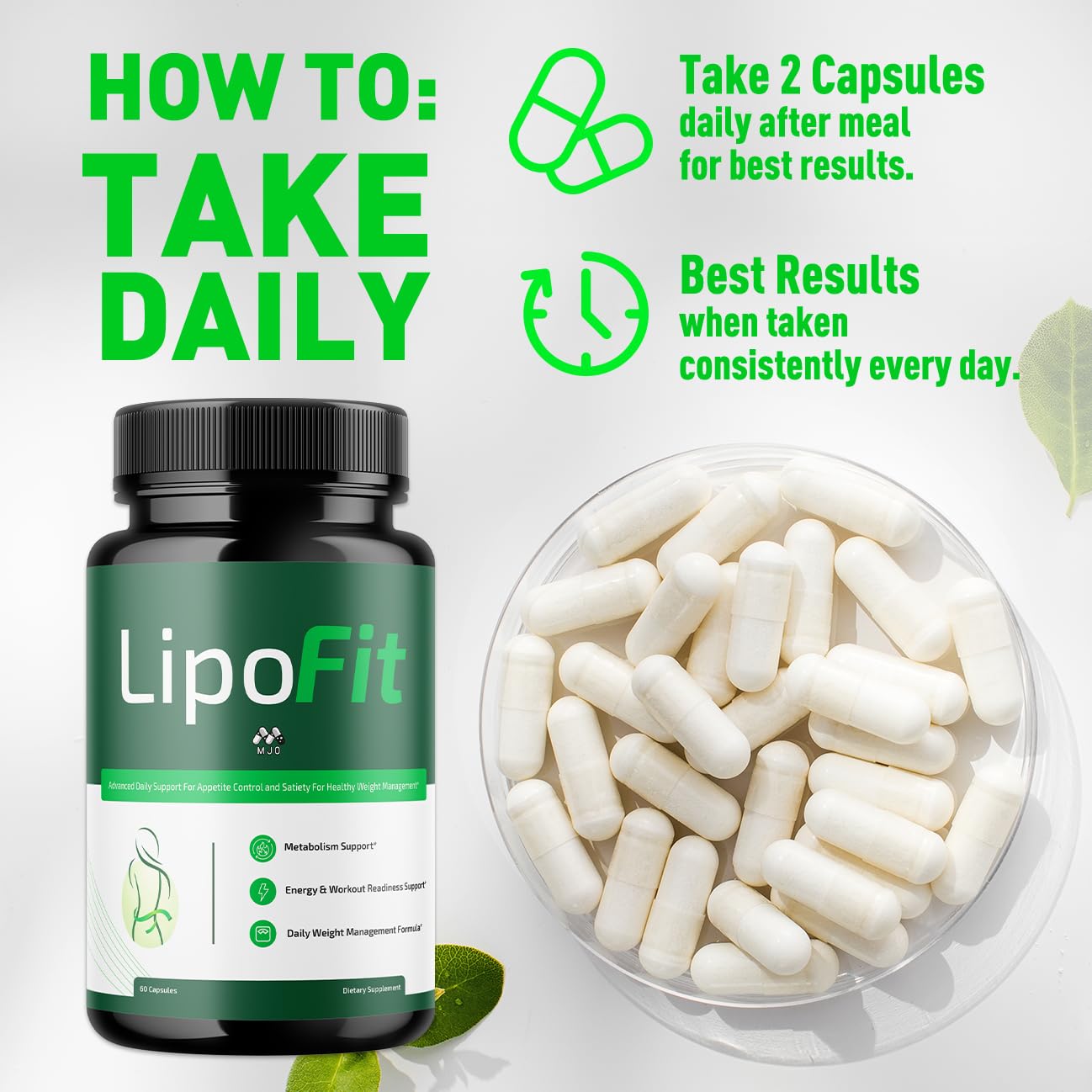 (5 Pack) Lipo Fit Capsules, Official Lipo Fit Pills with All Natural Ingredients, Advanced Overall Health & Wellness Vitamin Supplement Formula for Maximum Strength Multivitamin Support (300 Capsules) MJO Au supplements