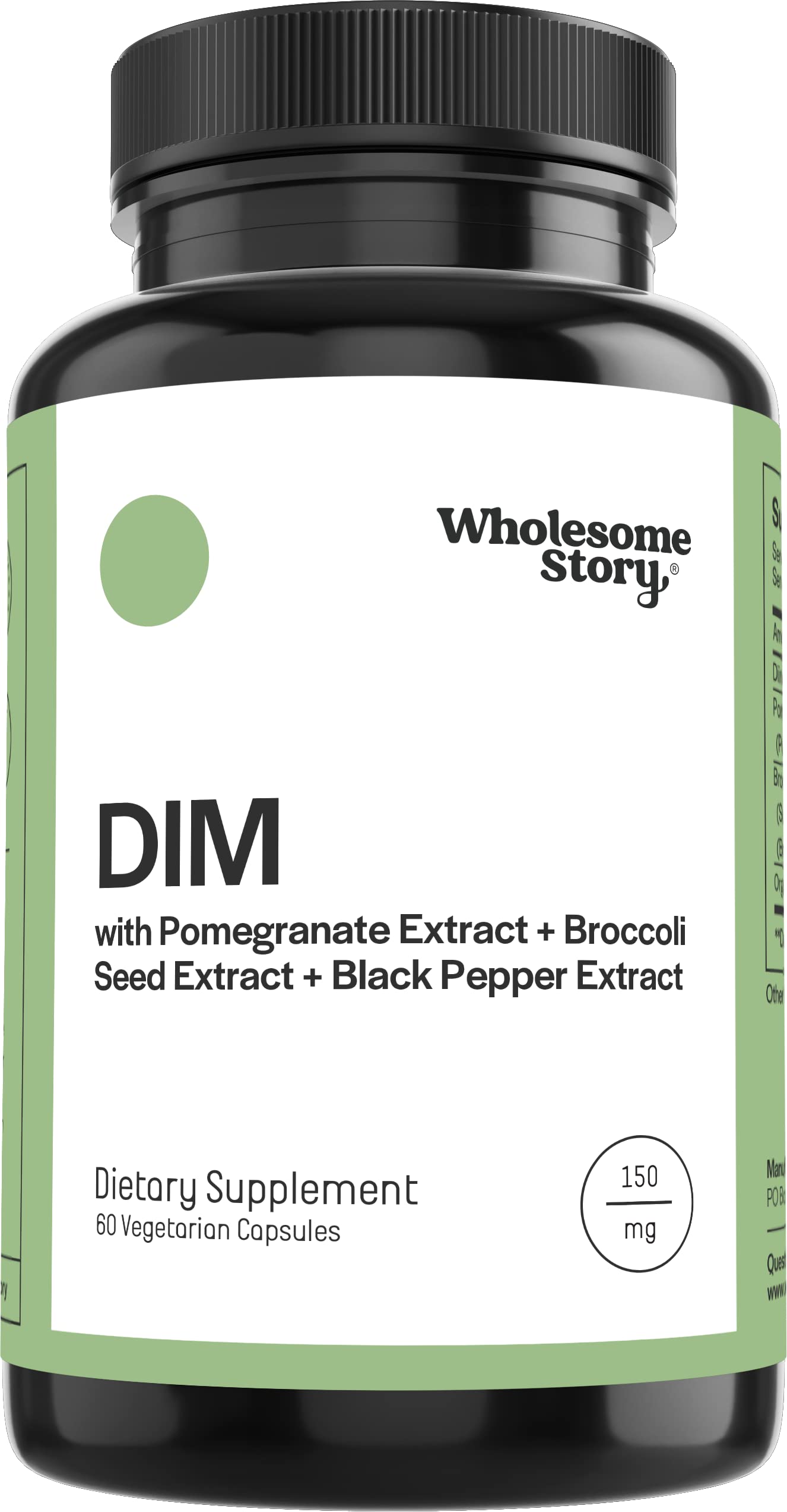 DIM Supplement Women | DIM SGS | Pomegranate, Broccoli and Black Pepper Blend | Estrogen & Hormone Balance for Women | Cell and Tissue Health | 60-Day Supply | Clean Label Project Certified Wholesome Story Au supplements