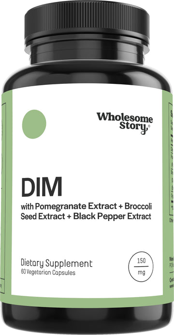 DIM Supplement Women | DIM SGS | Pomegranate, Broccoli and Black Pepper Blend | Estrogen & Hormone Balance for Women | Cell and Tissue Health | 60-Day Supply | Clean Label Project Certified Wholesome Story Au supplements