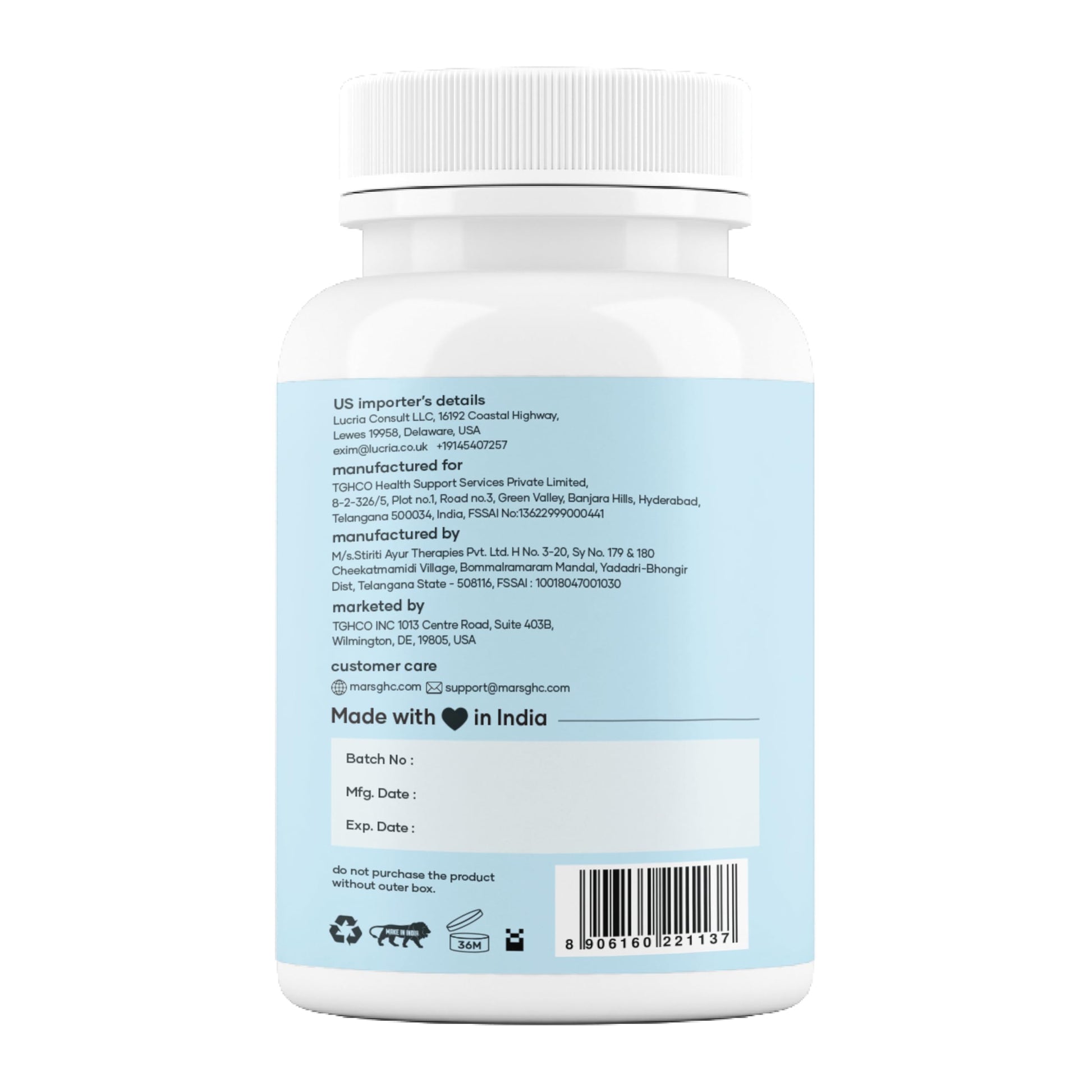mars by GHC Mars Surge Natural Sea Moss Caps (60N) | Packed with 84 Minerals | Powered with Black Seed Oil | | Overall Well Being - Pack of 1 mars by GHC Au supplements