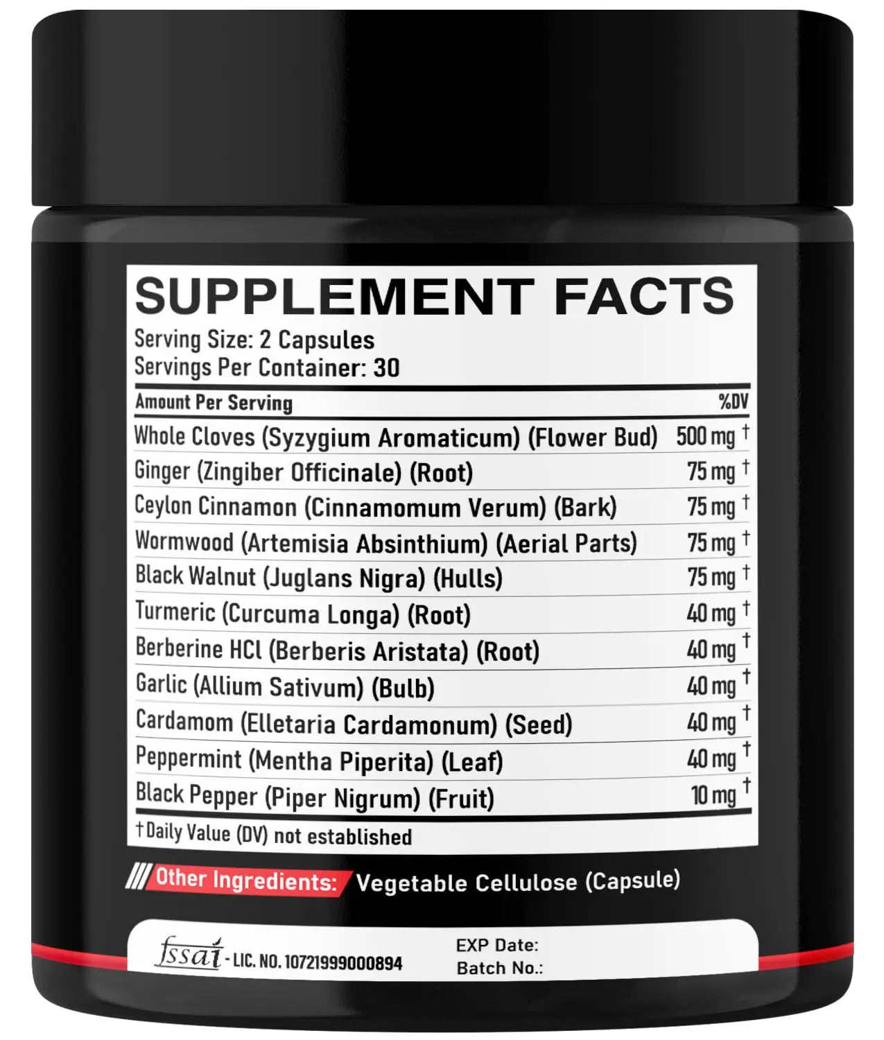 DEDICAD 11in1 Cloves Supplement with Ginger, Ceylon Cinnamon and 8 Other More - Digestive, Immune System, Mood Support - 60 Capsules - 30 Days Supply DEDICAD Au supplements
