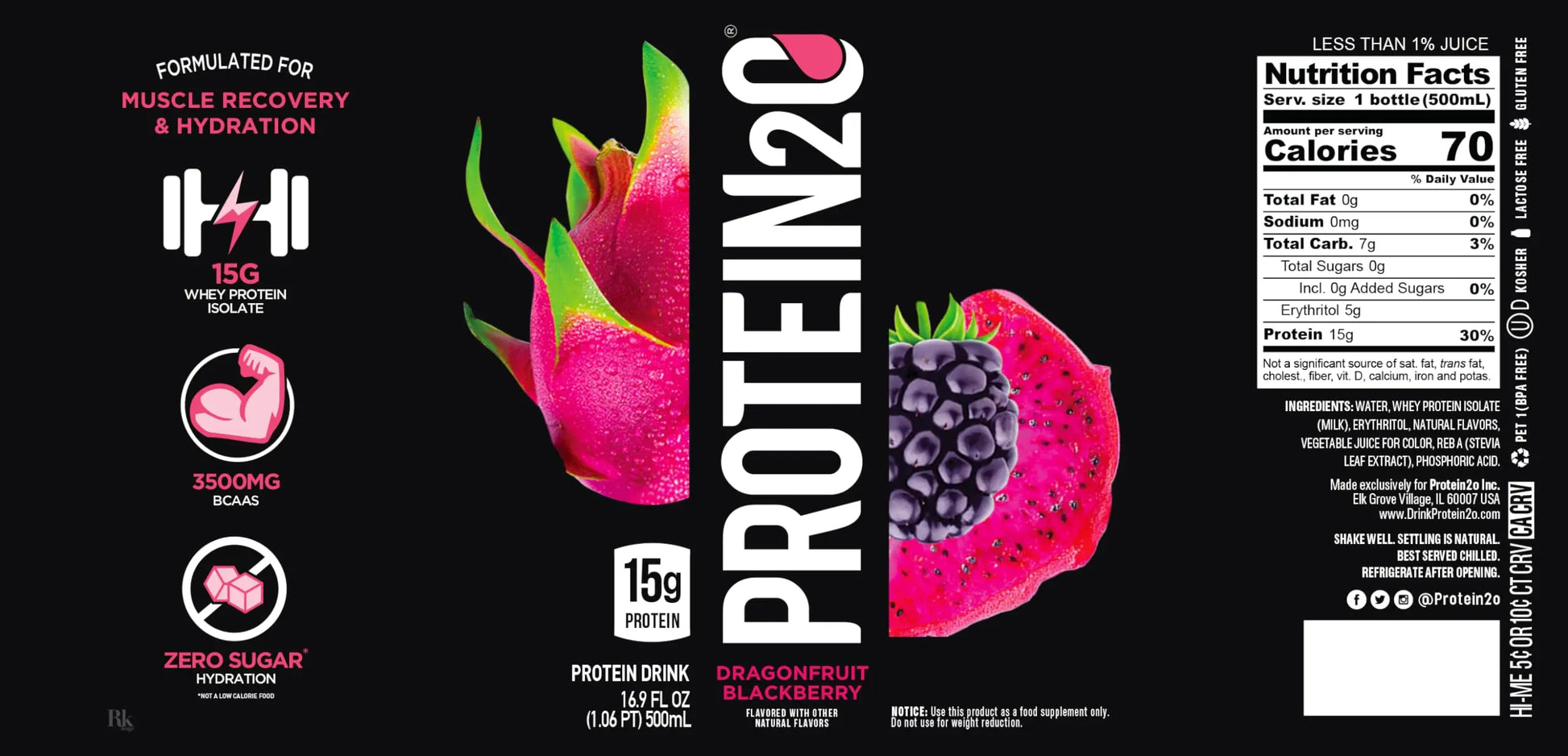 Protein2o 15g Whey Protein Isolate Infused Water, Ready To Drink, Sugar Free, Gluten Free Protein2o Au supplements