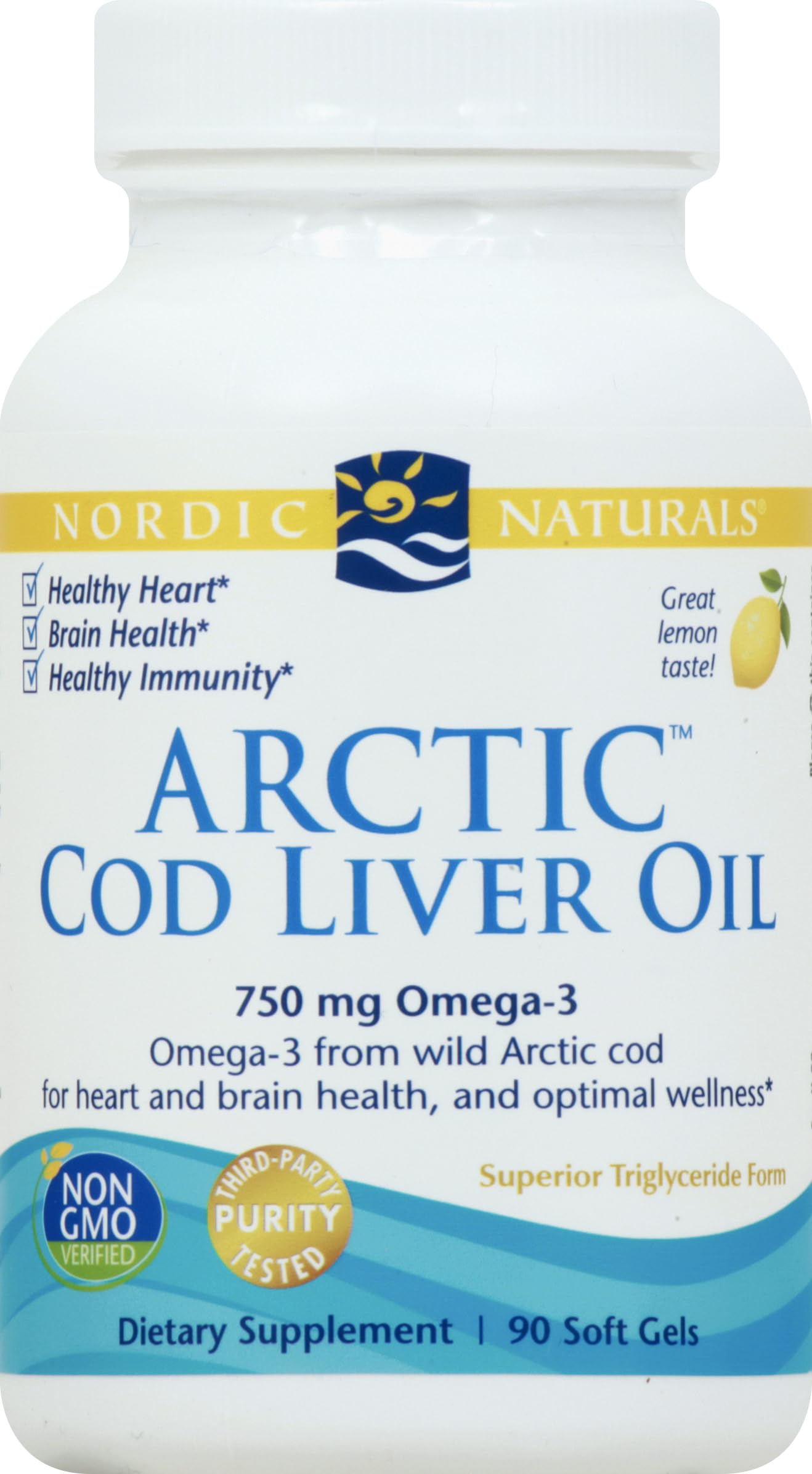 Nordic Naturals - Arctic CLO, Heart and Brain Health, and Optimal Wellness, 90 Soft Gels Nordic Naturals Au supplements