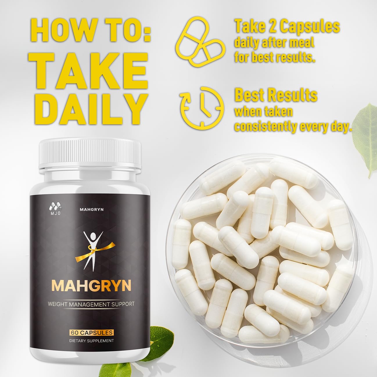 (3 Pack) Mahgryn Capsules, Official Mahgryn Pills with All Natural Ingredients, Advanced Overall Health and Wellness Vitamin Supplement Formula for Maximum Strength Multivitamin Support (180 Capsules) MJO Au supplements