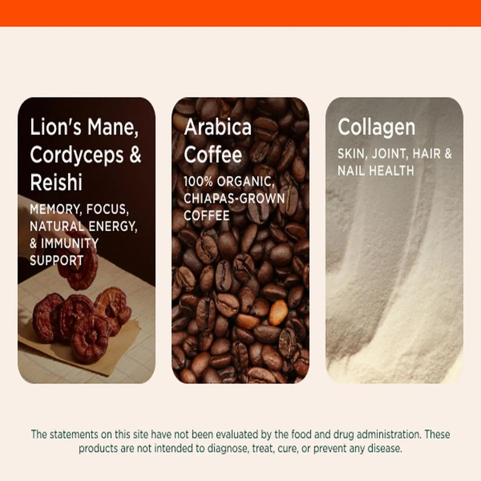 The Genius Brand Organic Mushroom Coffee + Collagen - Daily Energy Support - Healthy Immune Function - Arabica Coffee with Cordyceps, Reishi & Lion's Mane Mushroom Blend - 10.6 oz (30 Servings) The Genius Brand Au supplements