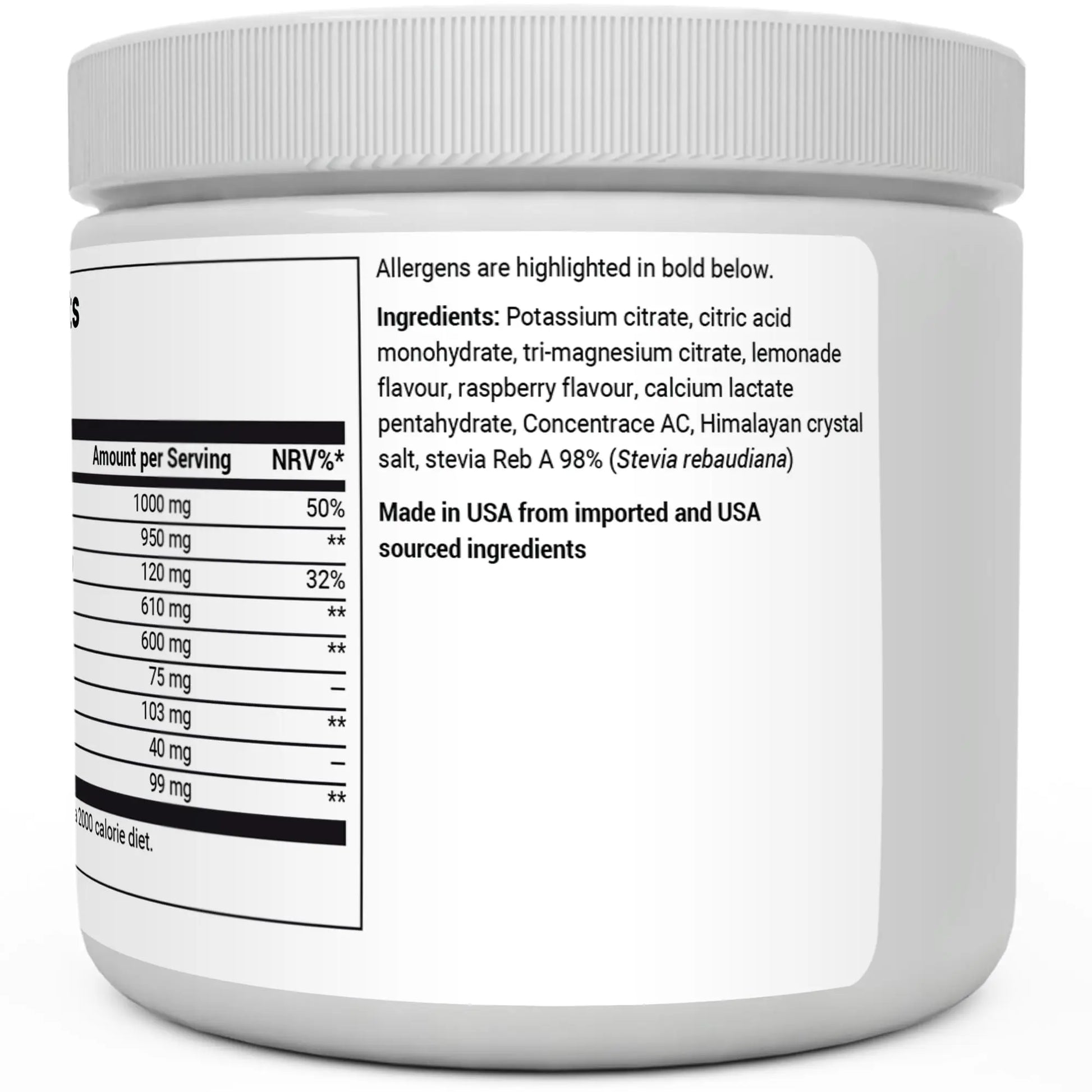 Dr. Berg Electrolyte Powder - Electrolyte Drink Supplements with 1000mg Potassium Dr. Berg Nutritionals Au supplements