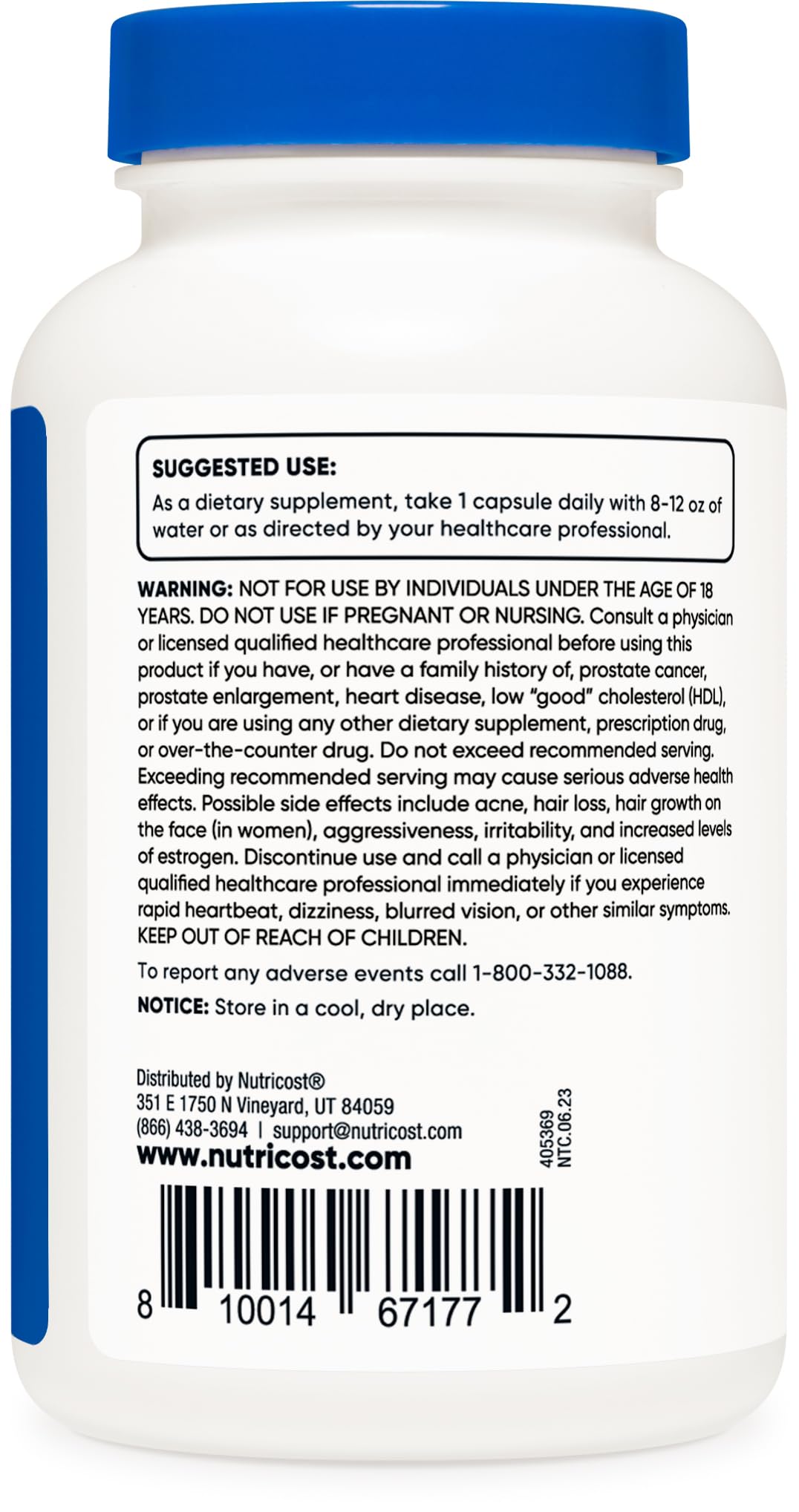 Nutricost DHEA 100mg, 240 Capsules - Gluten Free, Soy Free, Non-GMO, Supplement Nutricost Au supplements