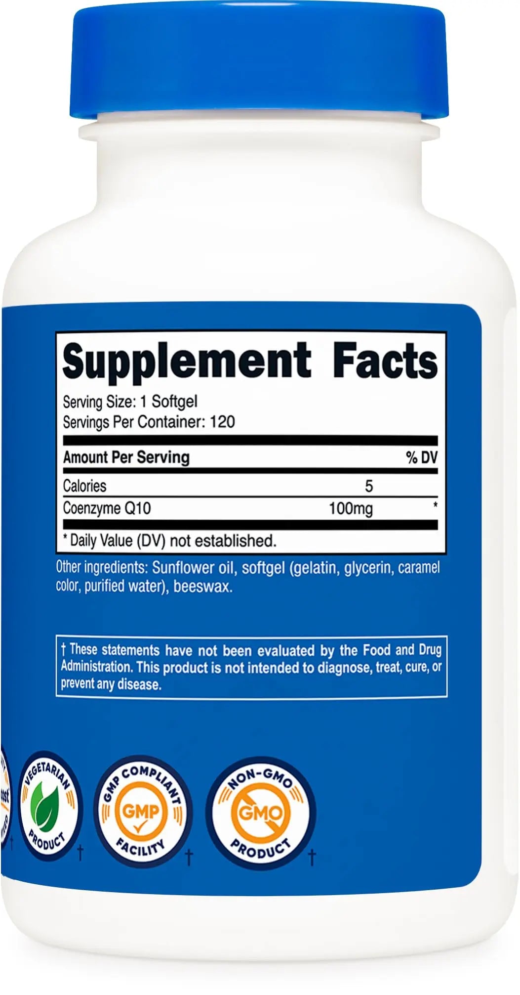 Nutricost CoQ10 Softgels (120 Servings / 100 Mg CoQ10 Per Serving) | Better Absorption Nutricost Au supplements
