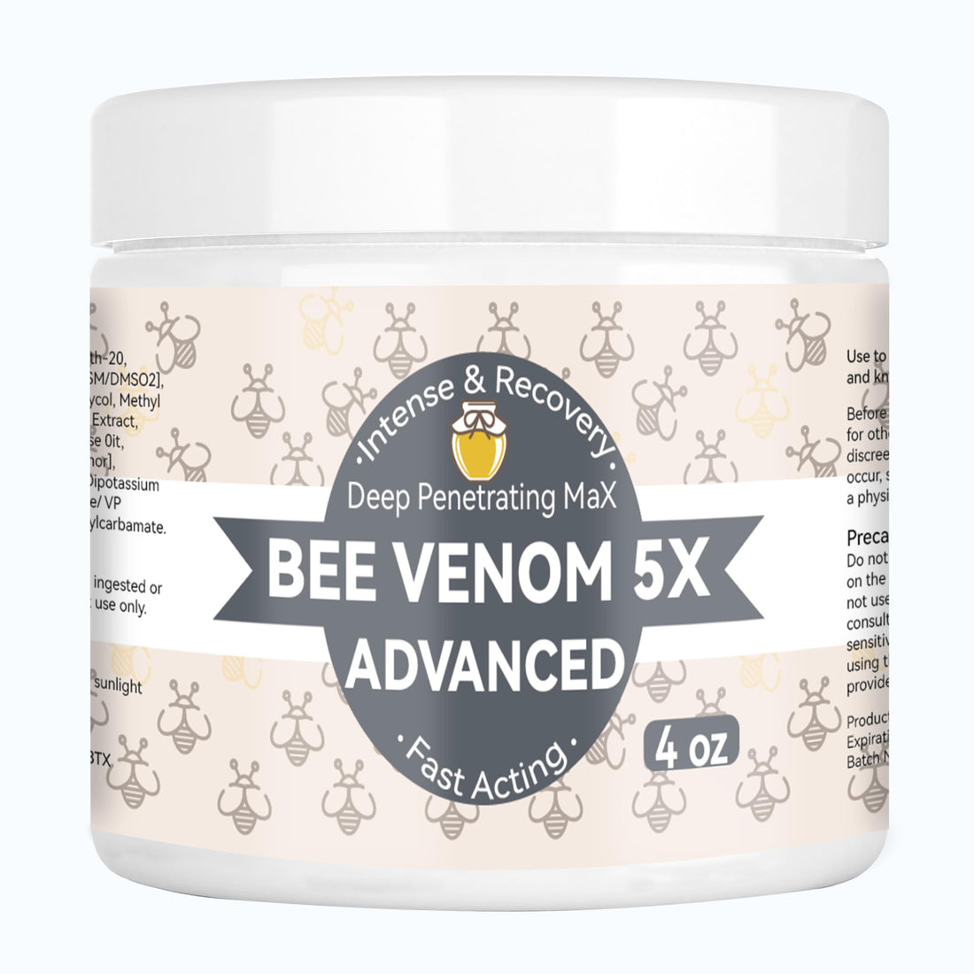 AEROMAXX Organic Bee Venom Muscle Joint Cream, 10x Maximum Caring Ointment, Soothe Shoulder, Back, Neck, Hands, Knuckles, Elbows, Feet, Leg, Knees, Ankle, Meniscus, for Adults, Elderly AEROMAXX Au supplements