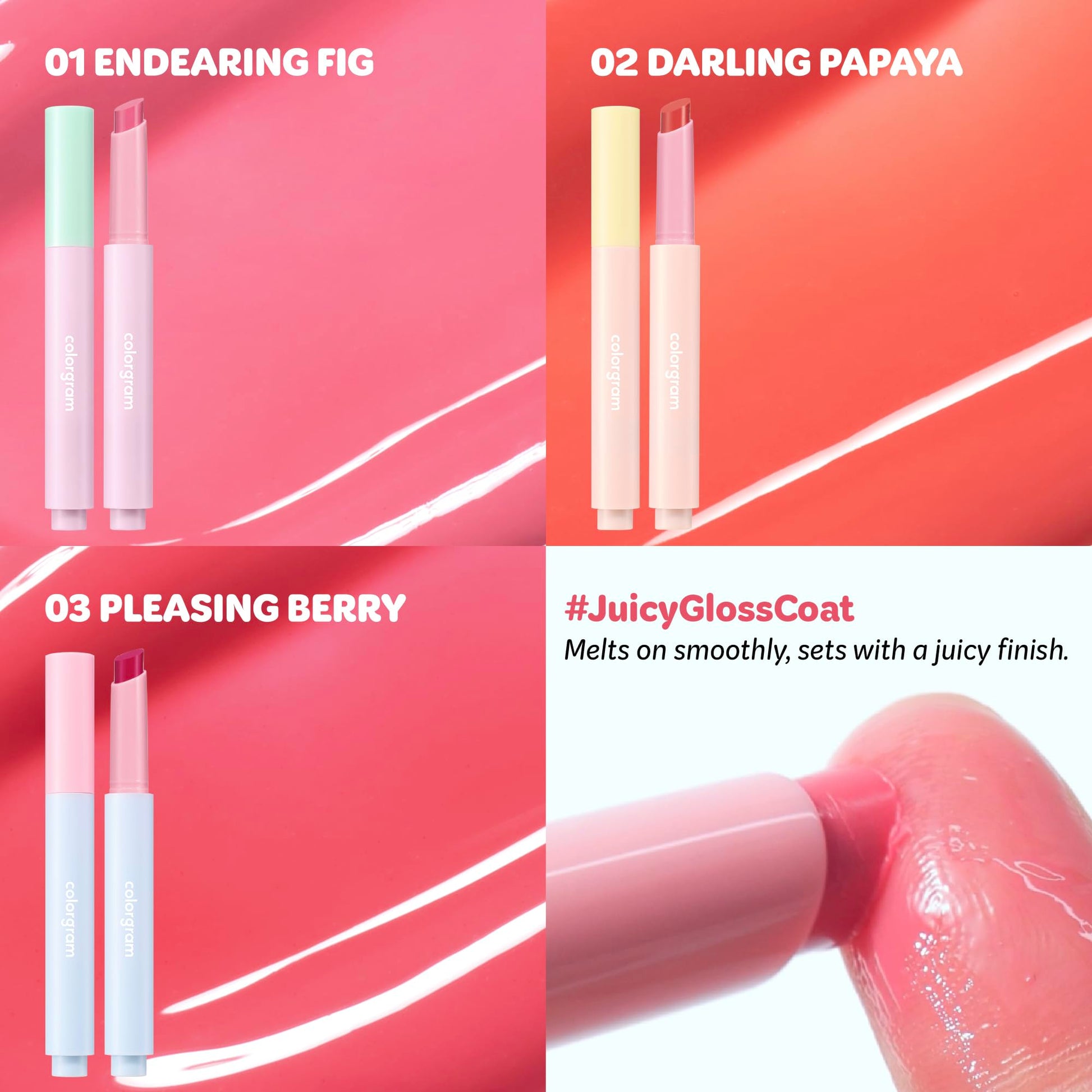 COLORGRAM Fruity Glass Stick 02 DARLING PAPAYA | Long-Lasting Juicy Lip Tint with Radiant, Glossy Finish | Melting Syrupy Texture for Vibrant, Hydrated Lips | Non-Sticky Shine COLORGRAM Au supplements