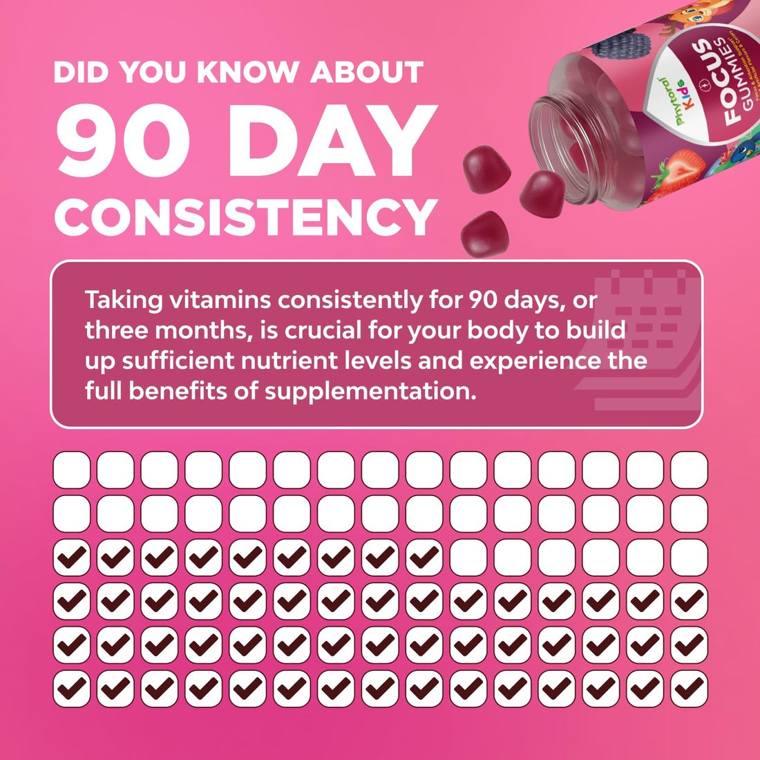 Phytoral Vegan Kids Focus Gummies - Potent Chewable Brain Support for Children - Enhances Concentration & Memory - Calming Supplements & Focus Gummies for Kids - Non-GMO & Gluten-Free - 60 Count Phytoral Au supplements