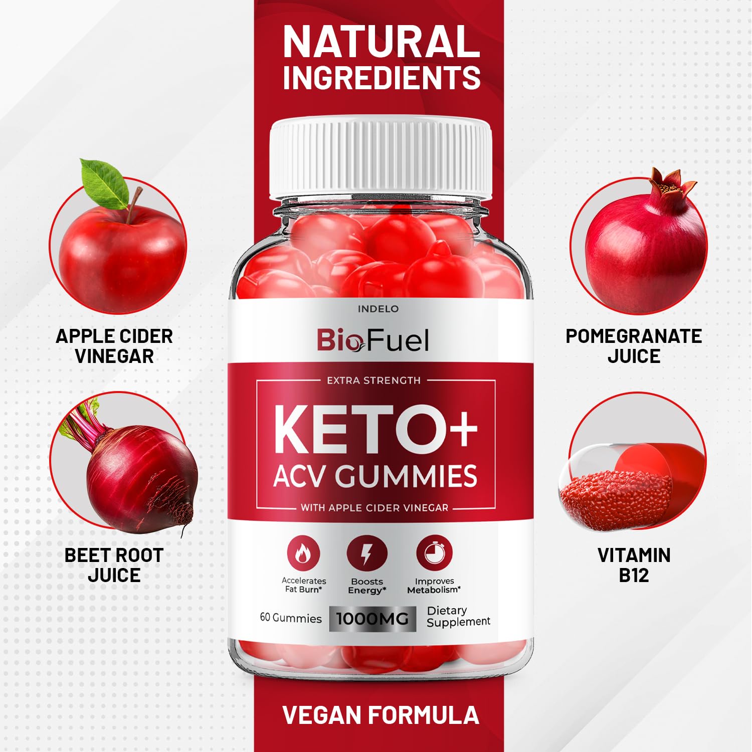 (3 Pack) Bio Fuel Keto ACV Gummies - Advanced Formula BioFuel Keto Plus ACV Gummies Apple Cider Vinegar Bio Fuel ACV, Weight Management Gummies Dietary Supplement Reviews Men Women (180 Gummies) Indelo Au supplements