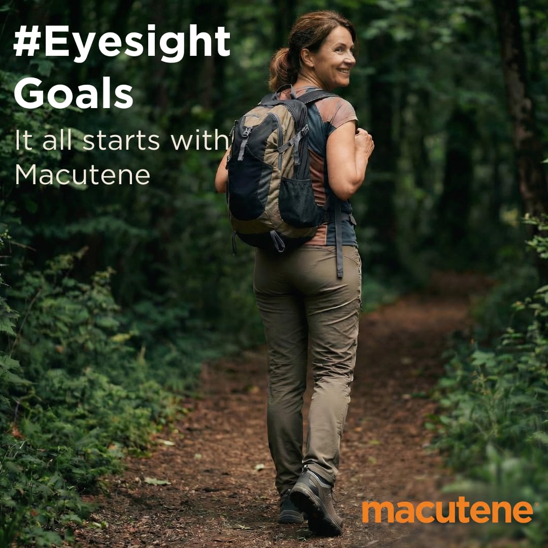 Macutene Protect Eye Vitamins for Macular Support Areds 2 with Lutein and Zeaxanthin Supplements (25mg/5mg) – Doctor Formulated Bilberry Supplement for Eyes, Lab Tested, Vegan (60 Capsules) Pristene Au supplements